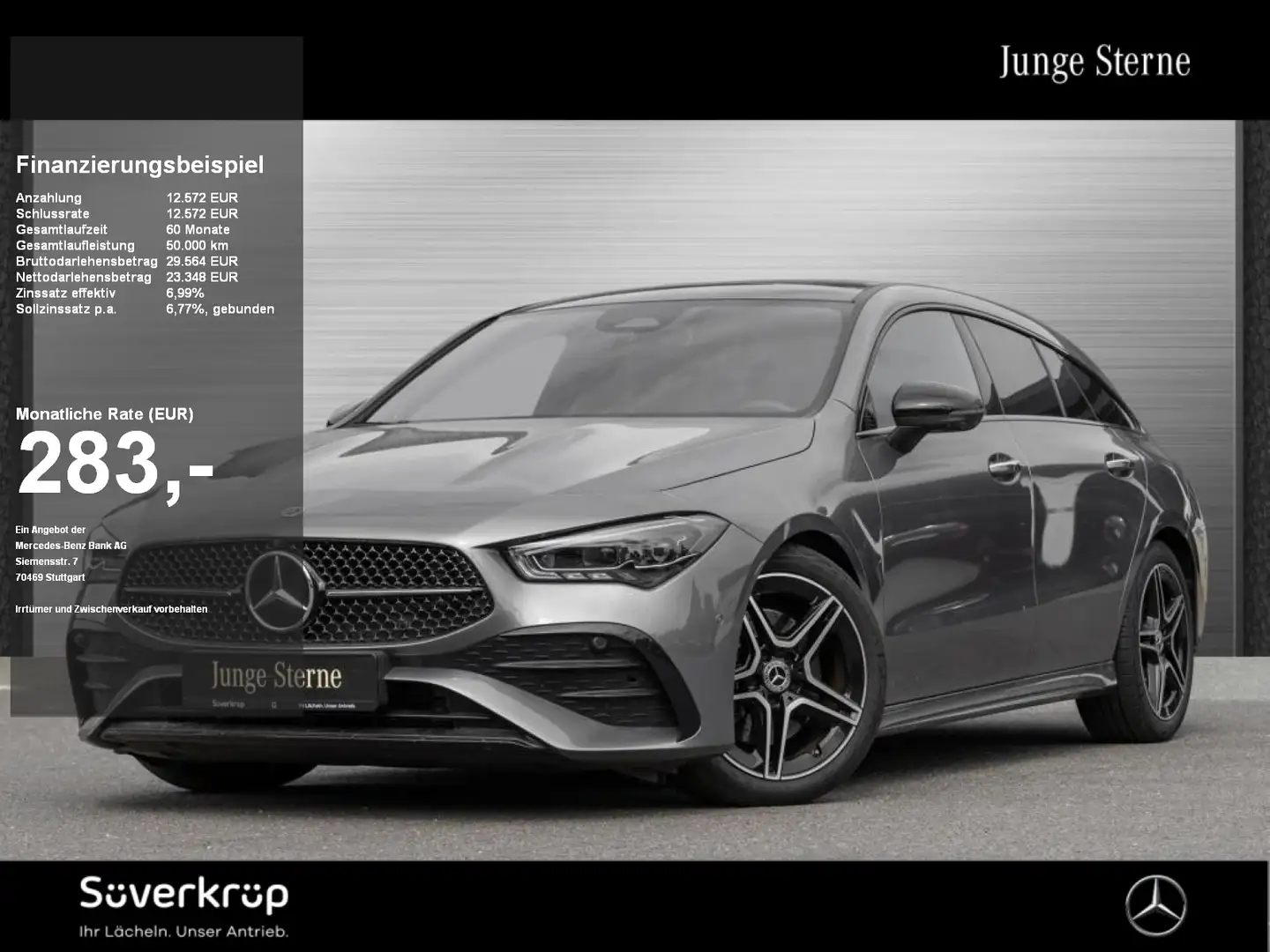 Mercedes-Benz CLA 200 d SB , BURM AMG NIGHT SPUR PANO 360 PDC Grau - 1