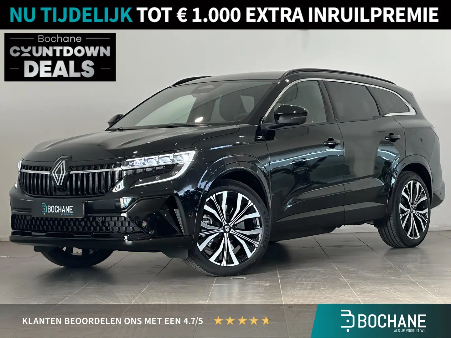 Renault Espace 1.2 E-Tech Full Hybrid 200 Iconic 7p. | Matrix LED Zwart - 1