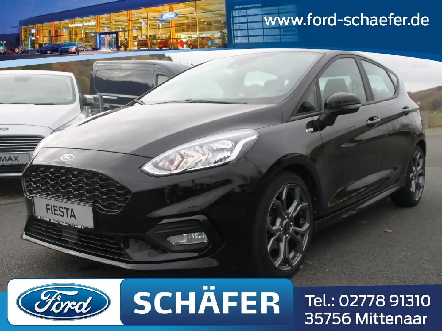 Ford Fiesta ST-Line+NAVI+SHZ+LMF+SYNC+B&O+DAB+ Noir - 1