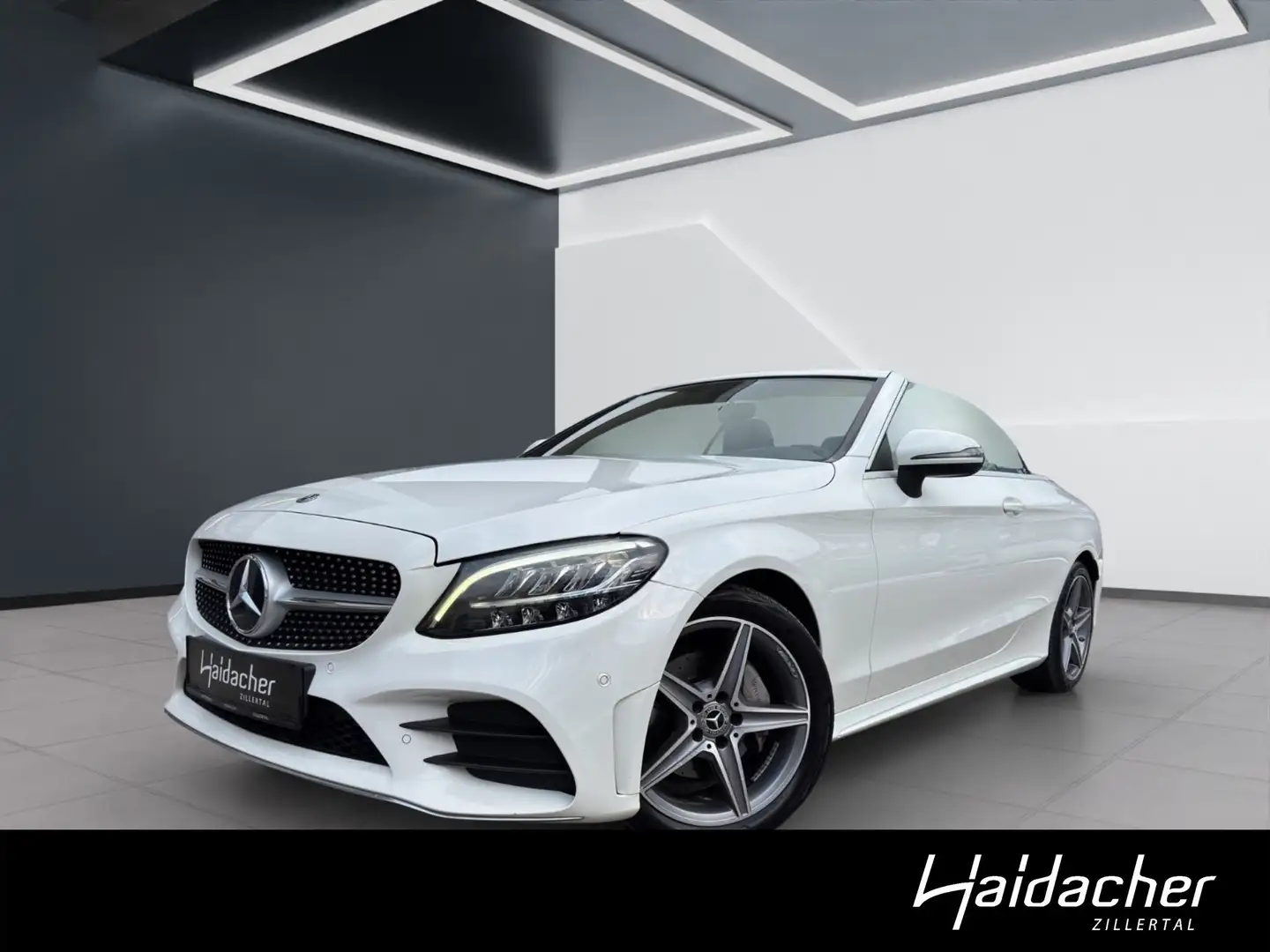 Mercedes-Benz C 180 Cabriolet PTS Shz LED Sportpaket AMG  RKam Weiß - 1