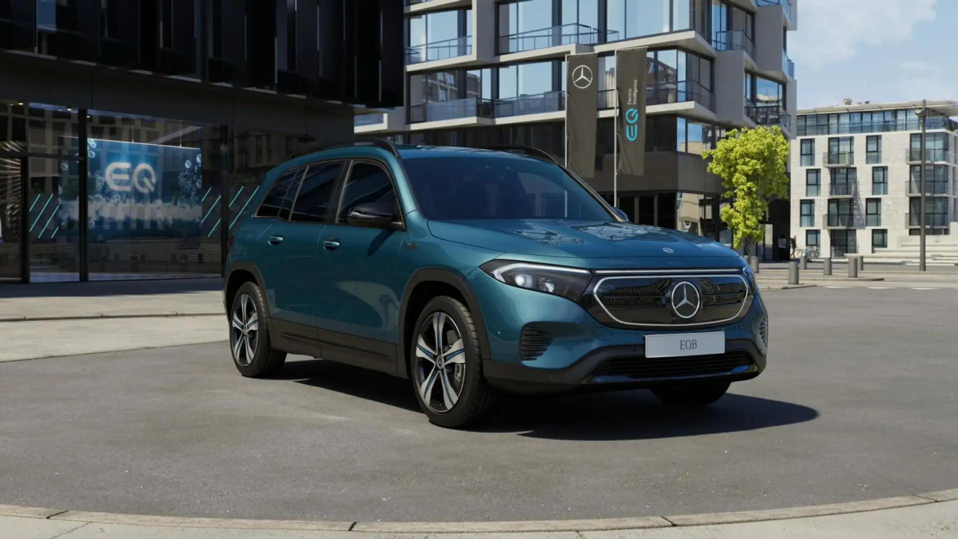 Mercedes-Benz EQB 300 EQB 300 4M ELECTRIC-ART+NIGHT+DISTRO+360°+KEYL Blau - 2