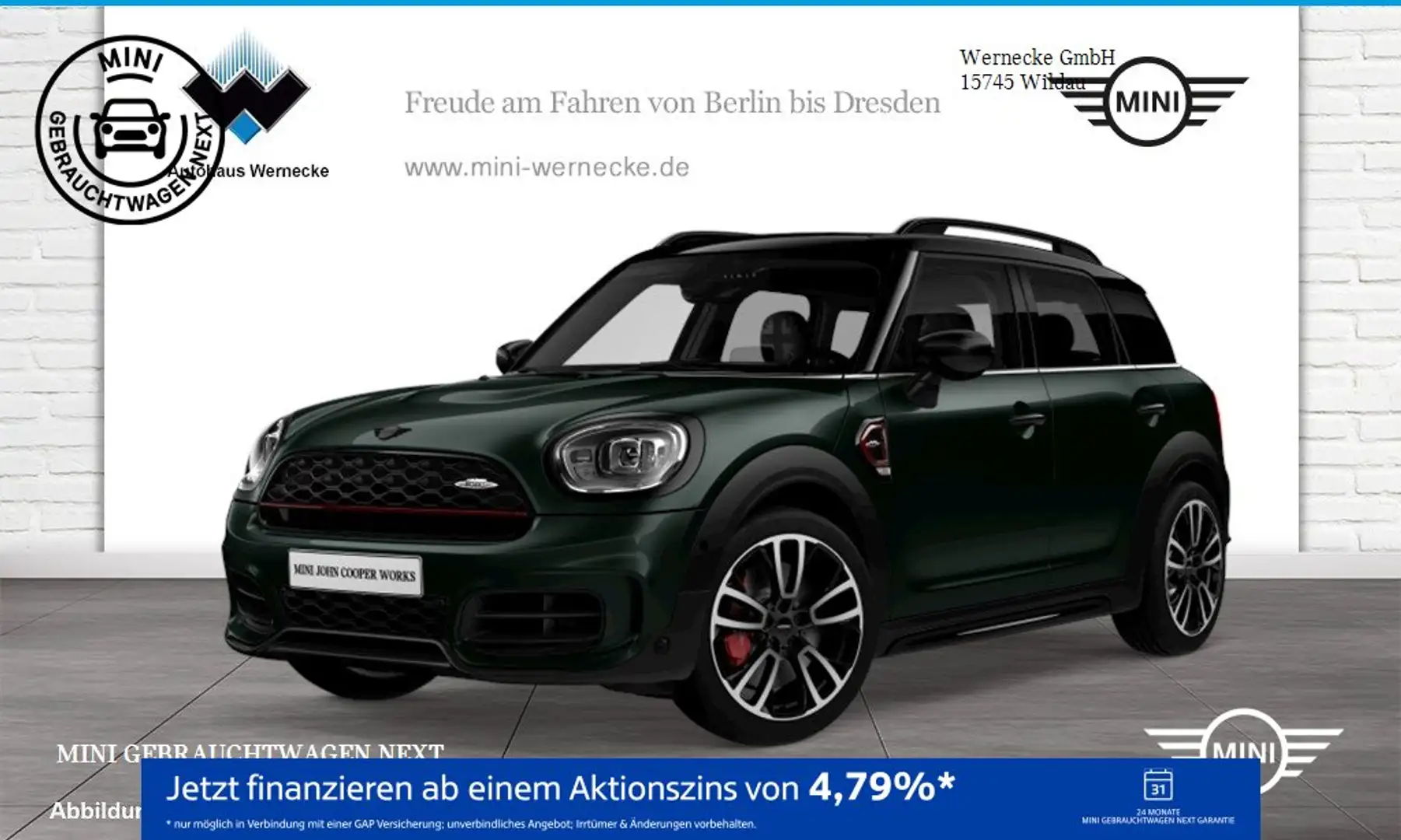 MINI John Cooper Works Countryman John Cooper Works ALL4 Countryman Head-Up DAB Grün - 1