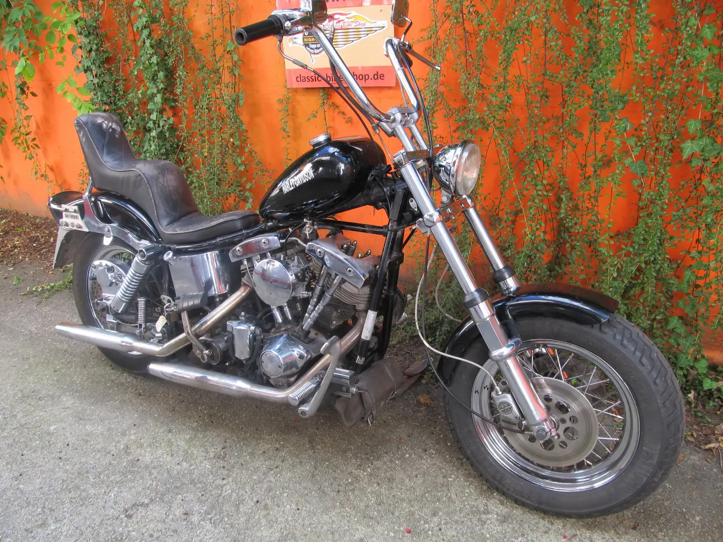 Harley-Davidson 80´er Jahre Oldstyle Bike Black - 1