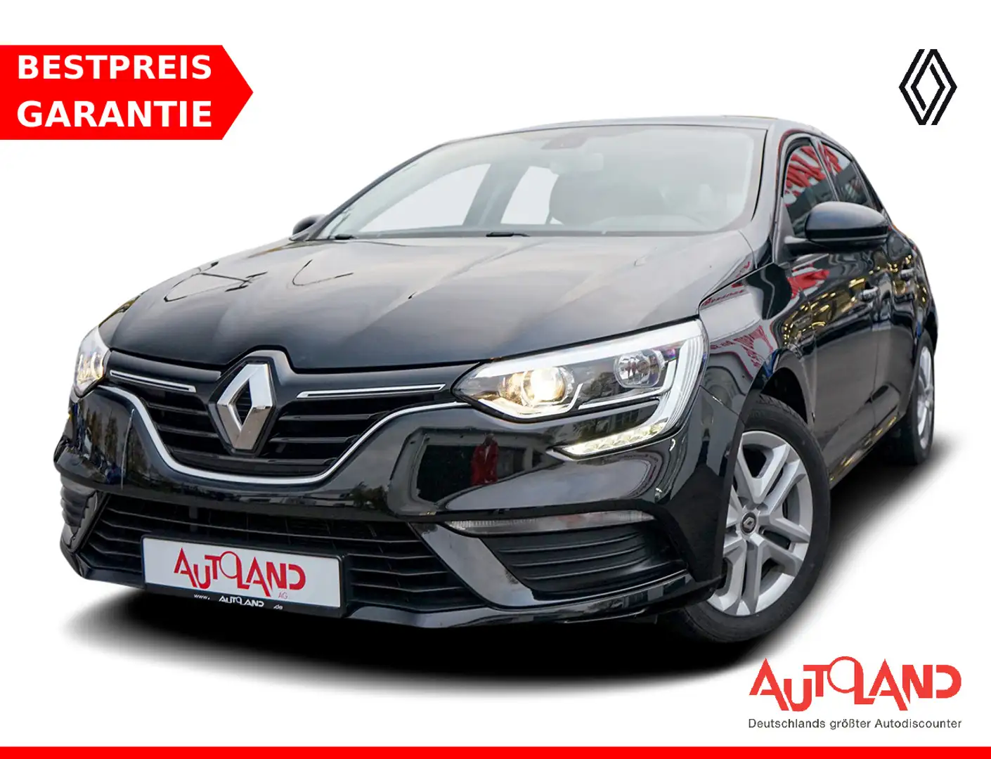 Renault Megane 1.2 TCE AHK Tempomat Navi Klimaaut. Zwart - 1