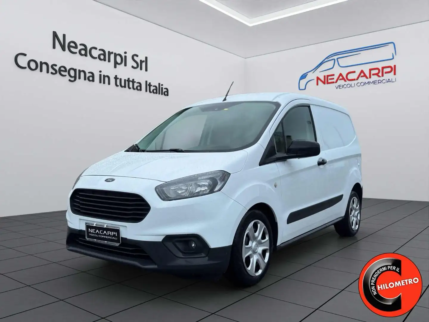 Ford Transit Courier 1.5 TDCi 75CV-OTTIME CONDIZIONI-SENSORI+IVA-E6D- Bianco - 1