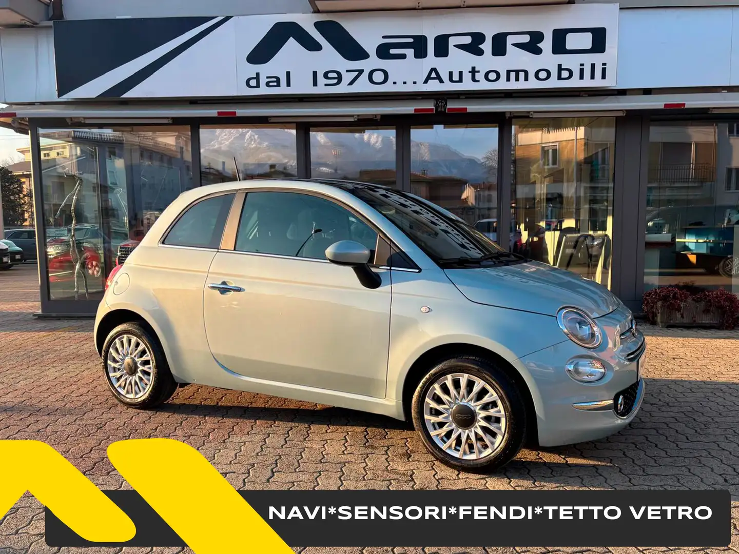Fiat 500 1.0 Hybrid NAVI SEDILE SDOPPIATO Blau - 1
