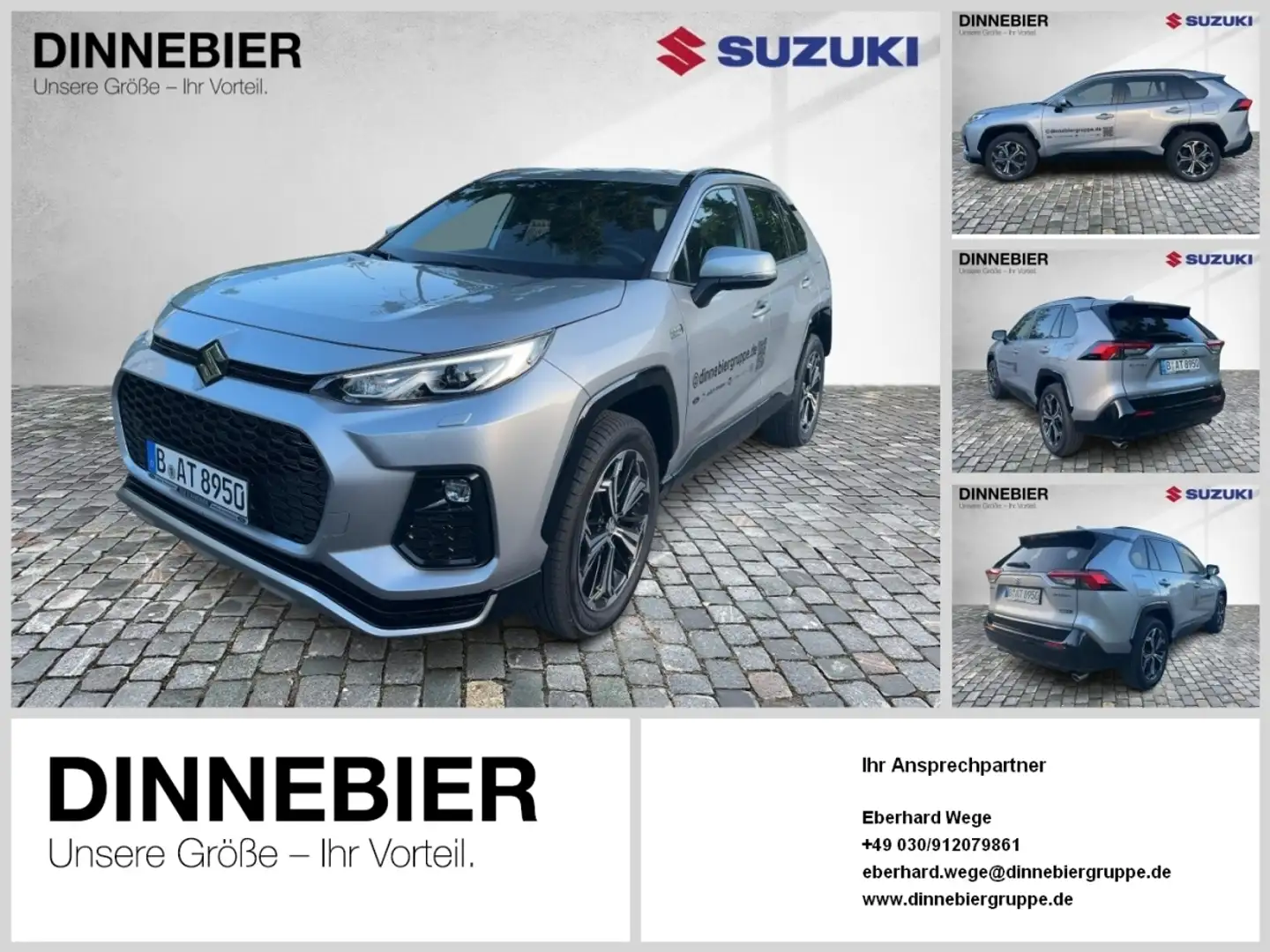 Suzuki Across PLUG-IN HYBRID COMFORT+ FLA SpurH SpurW Silber - 1