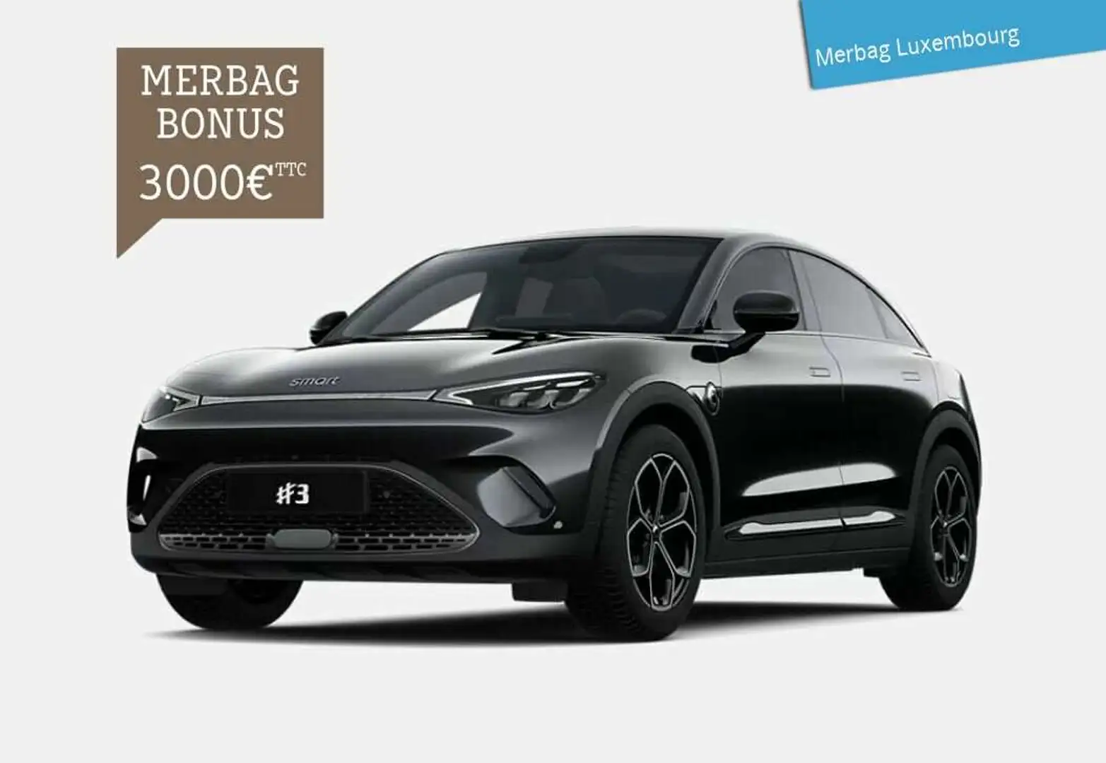 smart #3 #3 Pro (49 kWh) (+3.000 Euro Klimabonus Luxembourg) Zwart - 1