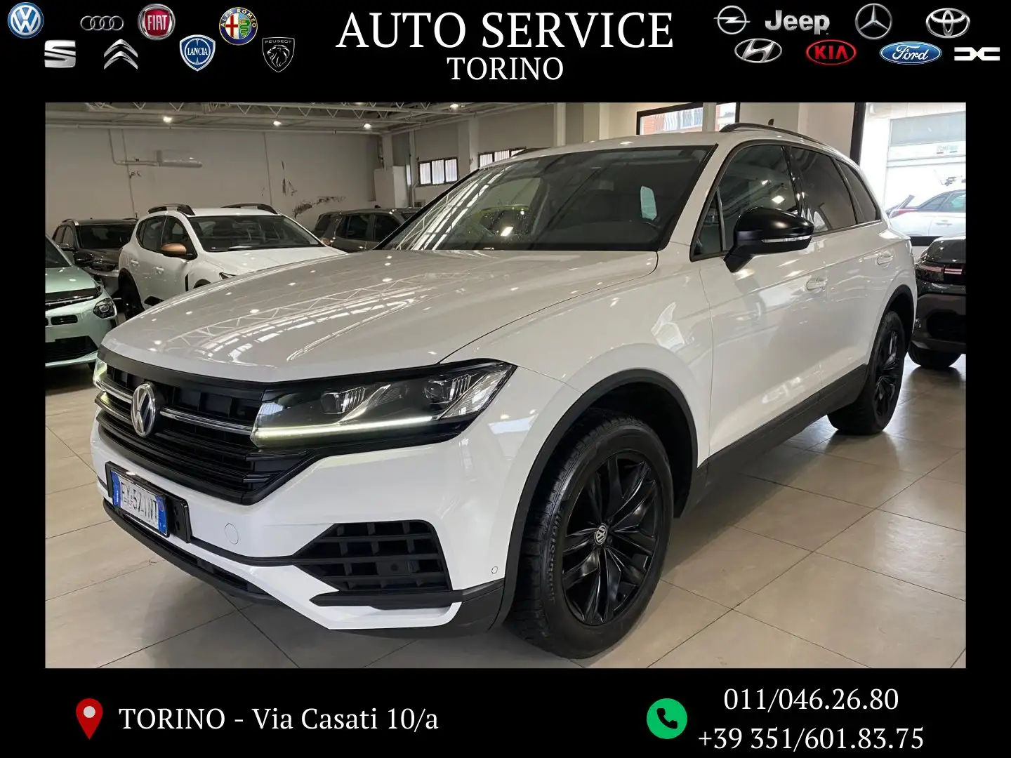 Volkswagen Touareg 3.0 V6 tdiBLACK Style 231cvtiptronic KMCERTIFICATI Blanco - 1