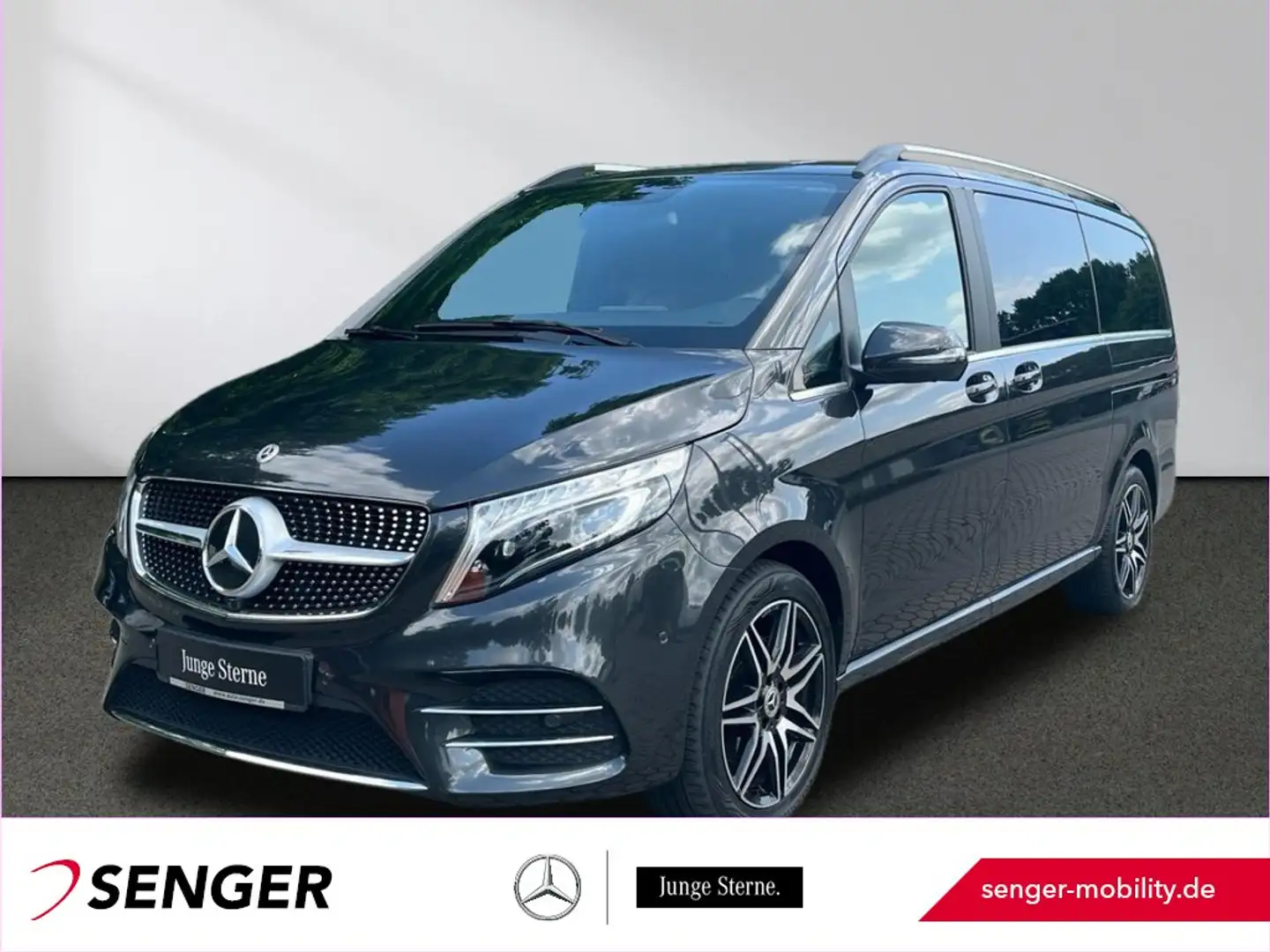 Mercedes-Benz V 300 d Edition Avantgarde lang AMG Standhz 360° Gris - 1