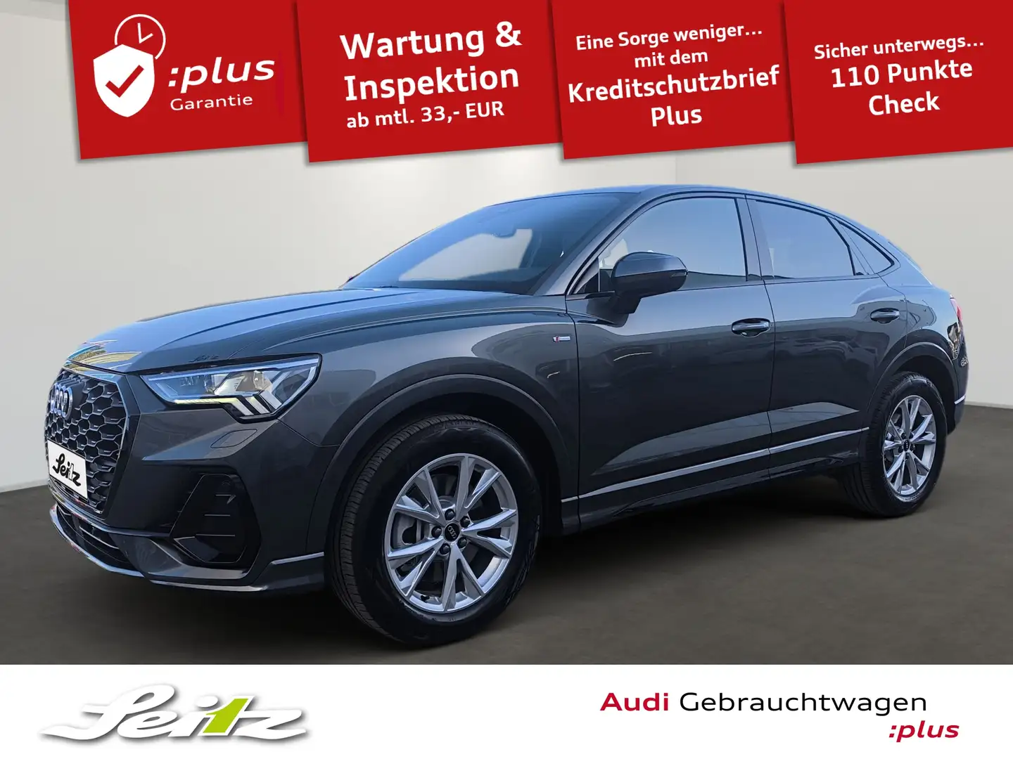 Audi Q3 Sportback 40 TFSI quattro S line *AHK*SONOS*MATRIX Grau - 1