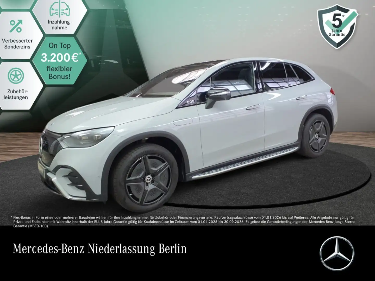 Mercedes-Benz EQE SUV EQE 350 4M AMG+NIGHT+PANO+360+AHK+BURMESTER Grau - 1