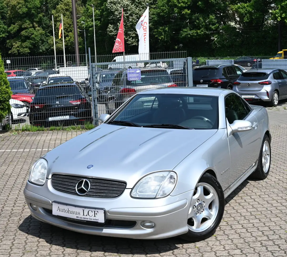 Mercedes-Benz SLK 200 Kompressor Leder Automatik Klima Tempoma Argintiu - 1