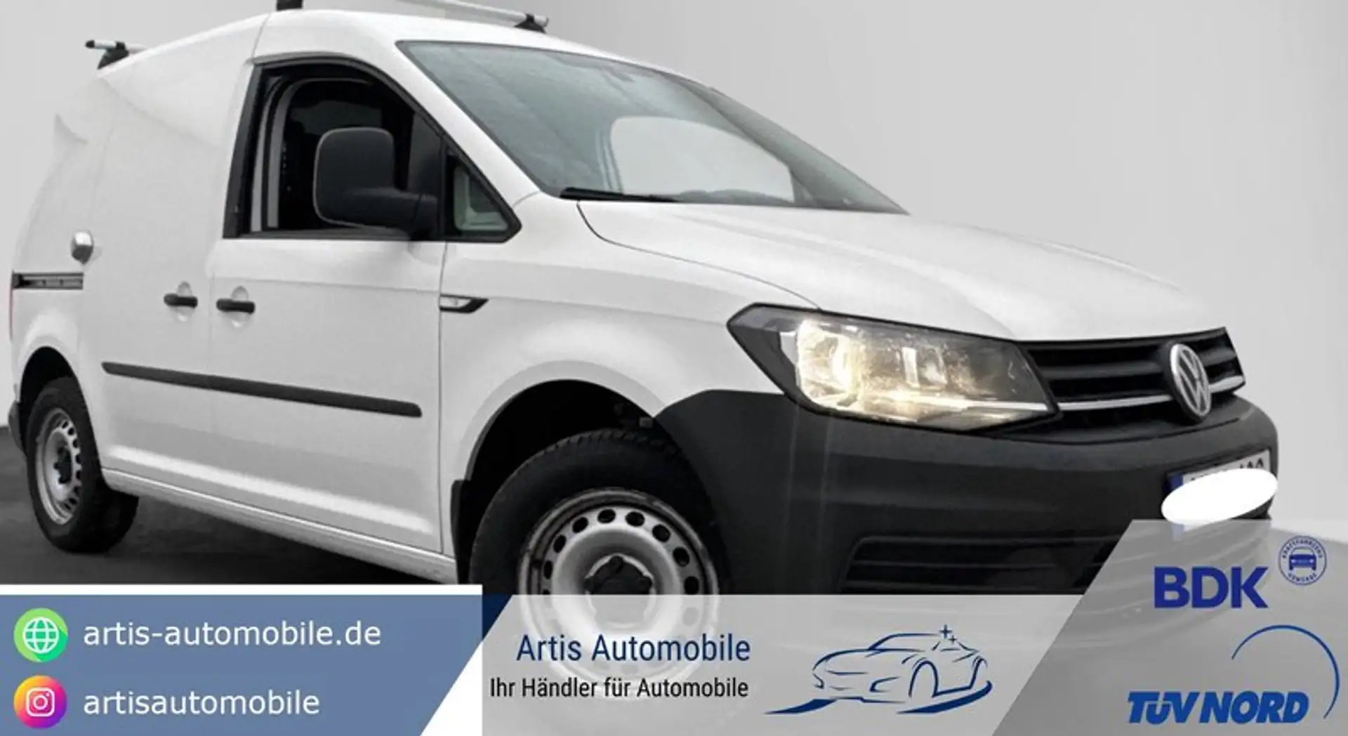 Volkswagen Caddy Nfz Kasten BMT*STANDHEIZUNG*AHK*SITZHEIZUNG Blanc - 1