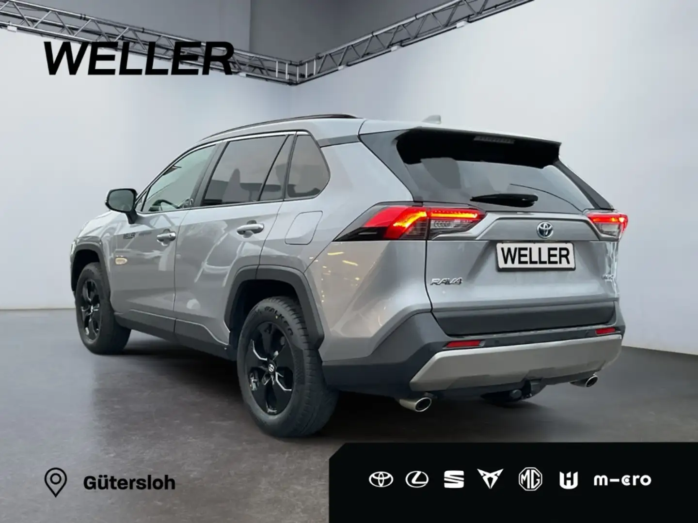 Toyota RAV 4 2.5 4x2 Hybrid Team D *LED*ACC*CAM*el Heck* Zilver - 2