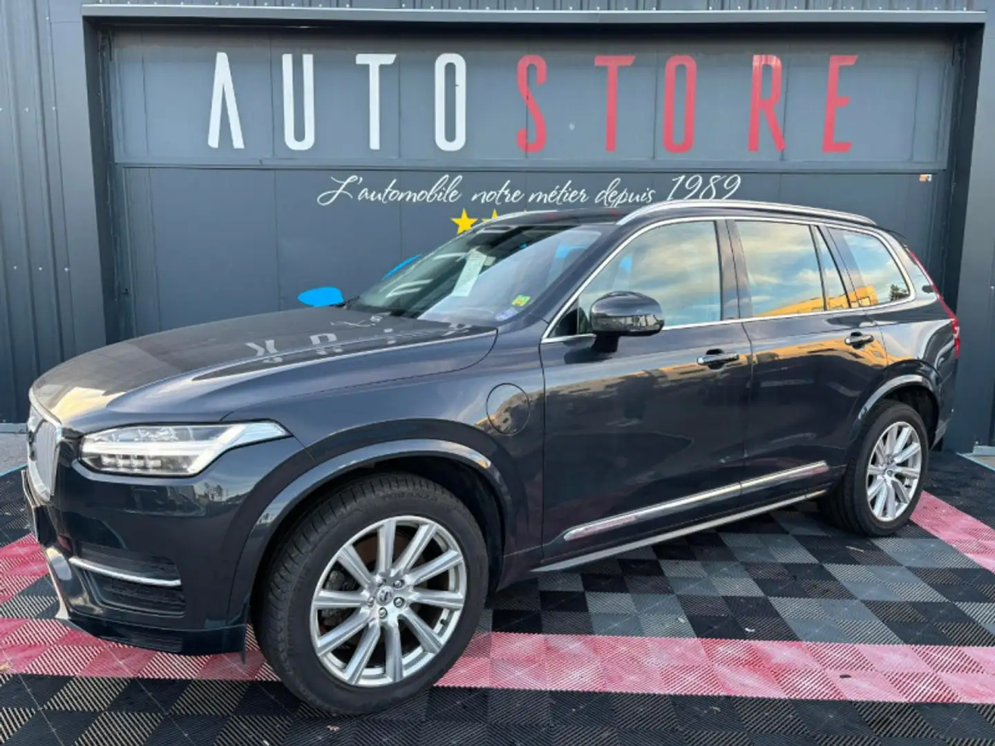 Volvo XC90 T8 TWIN ENGINE 303+87 CH INSCRIPTION LUXE GEARTRON Gris - 1