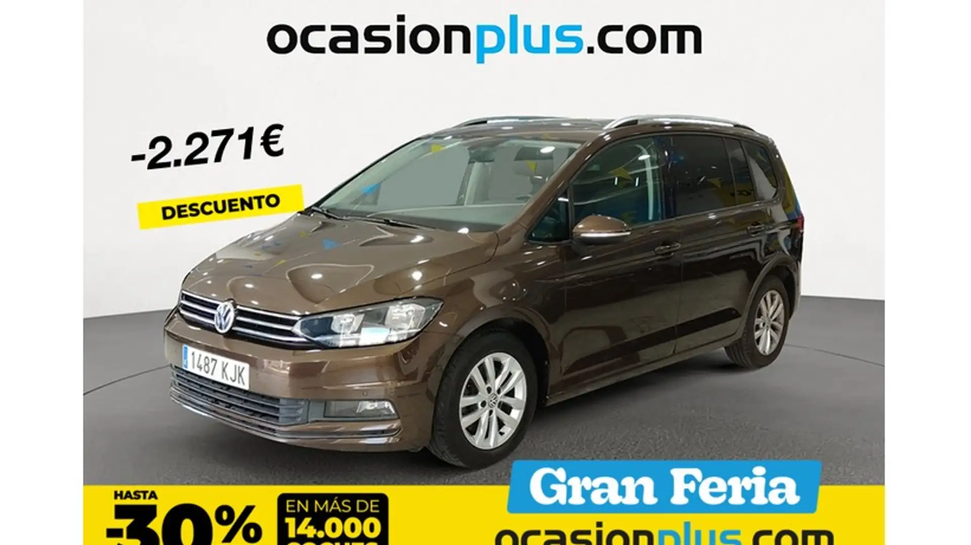 Volkswagen Touran 1.4 TSI BMT Advance DSG 110kW Marrón - 1