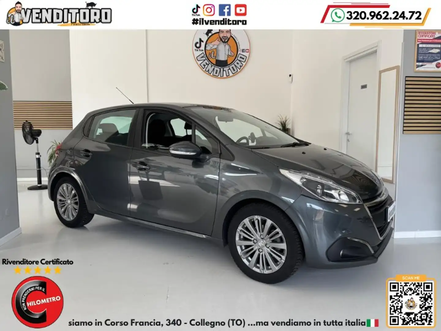 Peugeot 208 208 5p 1.2 puretech Allure 82cv Gri - 1