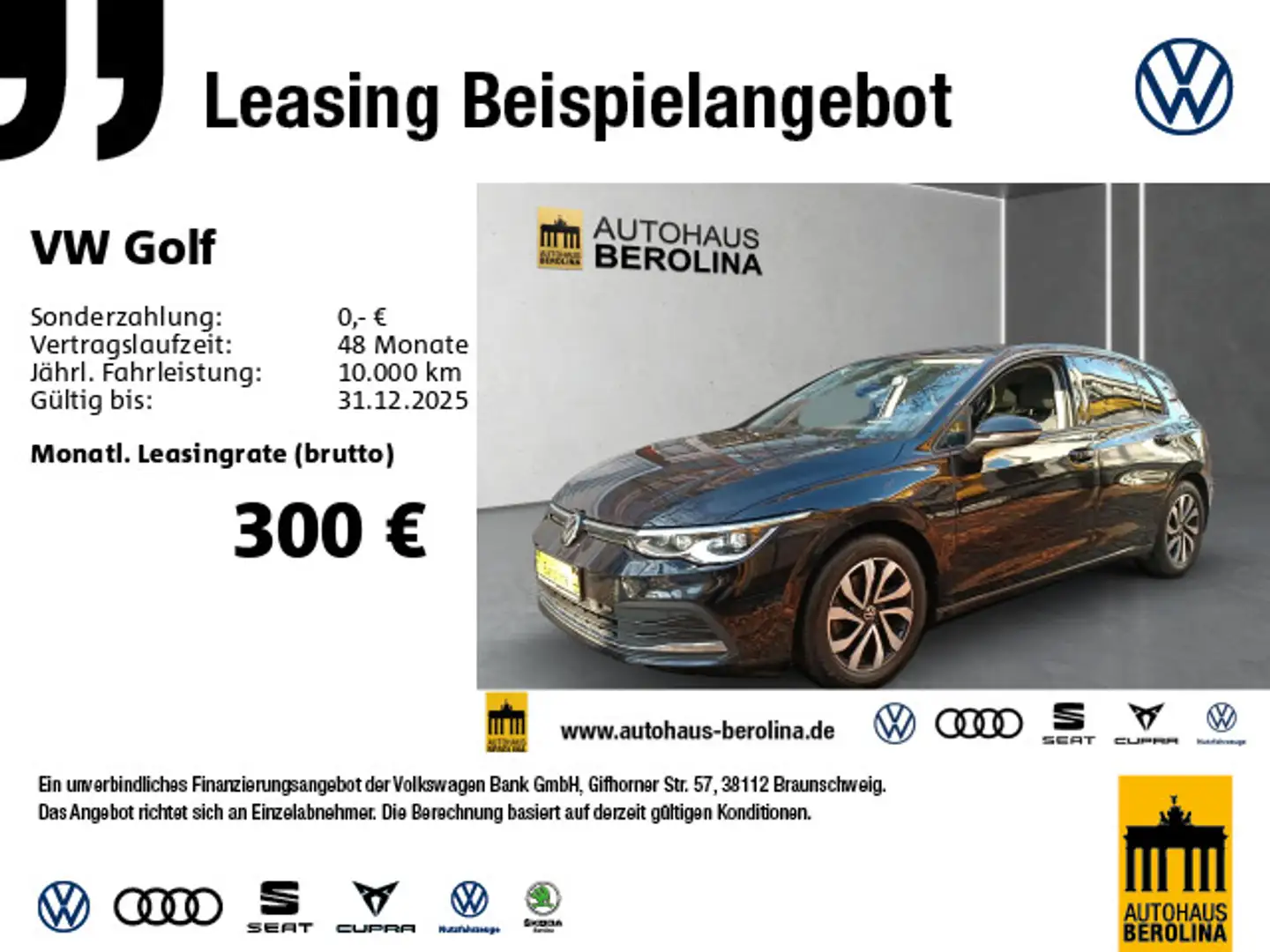 Volkswagen Golf VIII 2.0 TDI Active DSG *PANO*IQ-MATRIX* Schwarz - 1