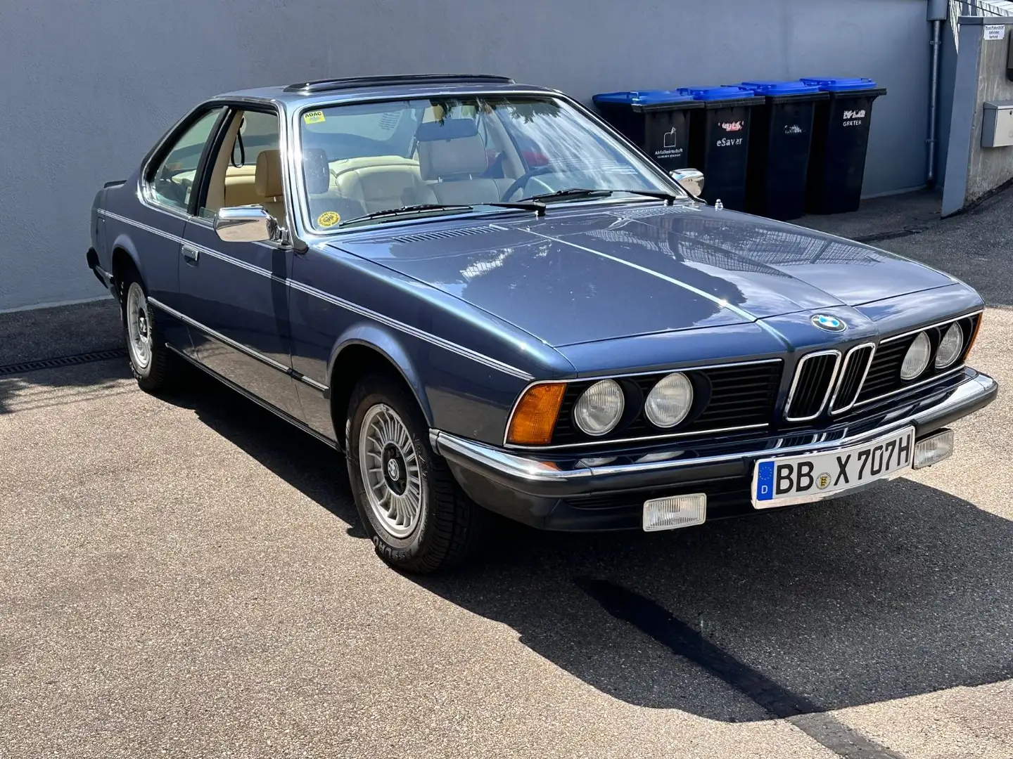 BMW 633 CSI*110tkm*Note 2*Deutsches Auto*Leder* Albastru - 2