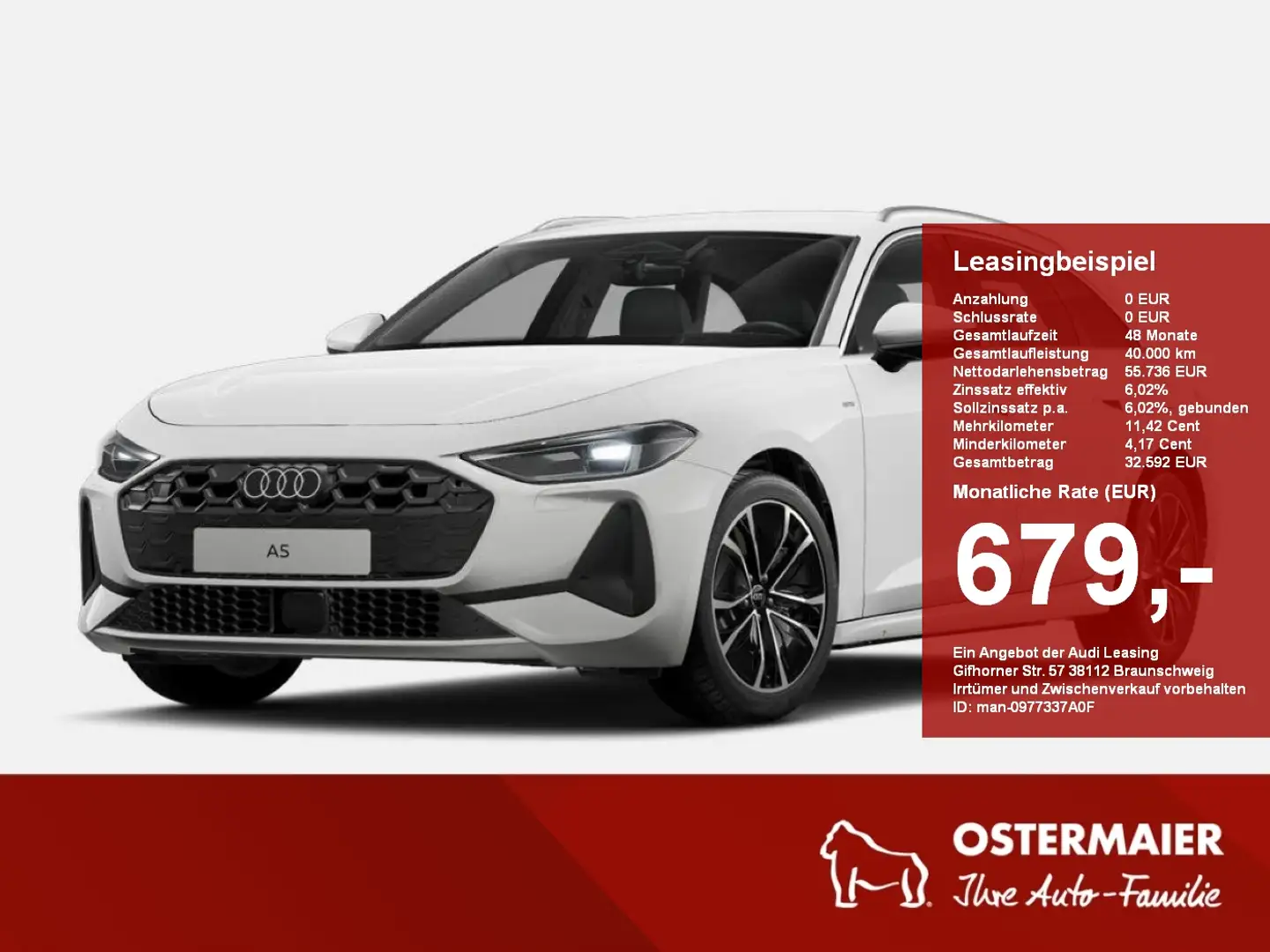 Audi A5 Avant e-hybrid quattro 220 kW S tronic Weiß - 1