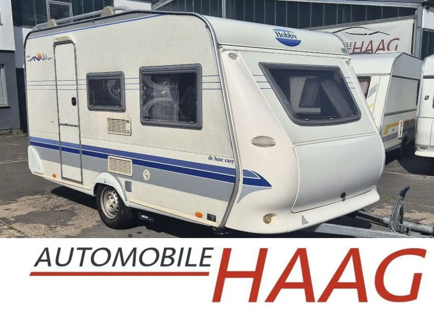 Hobby de luxe 400*4Per*Tüv/Gas neu*100km/h*Mover*Zelt* Blanc - 1