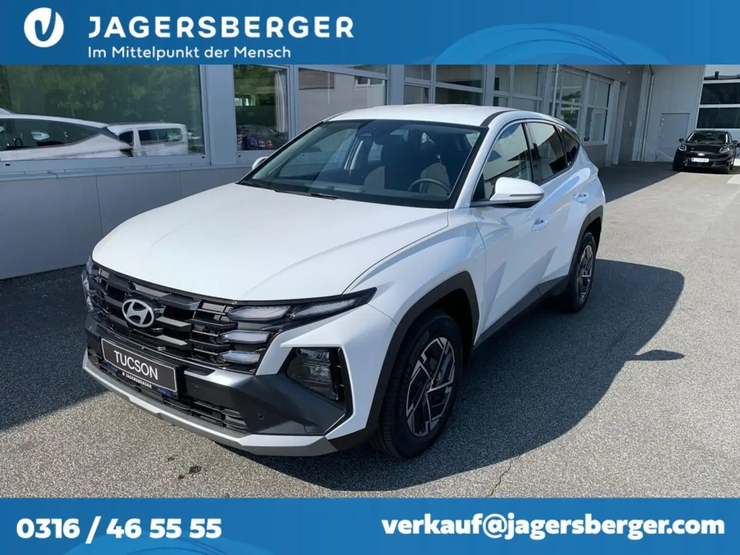 Hyundai TUCSON 1,6 T-GDI HEV 2WD (Taxi) Aut. Blanc - 1