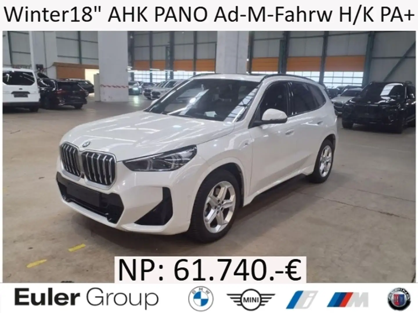 BMW X1 20i M-Sport Winter18'' AHK PANO Ad-M-Fahrw H/K PA+ Weiß - 1