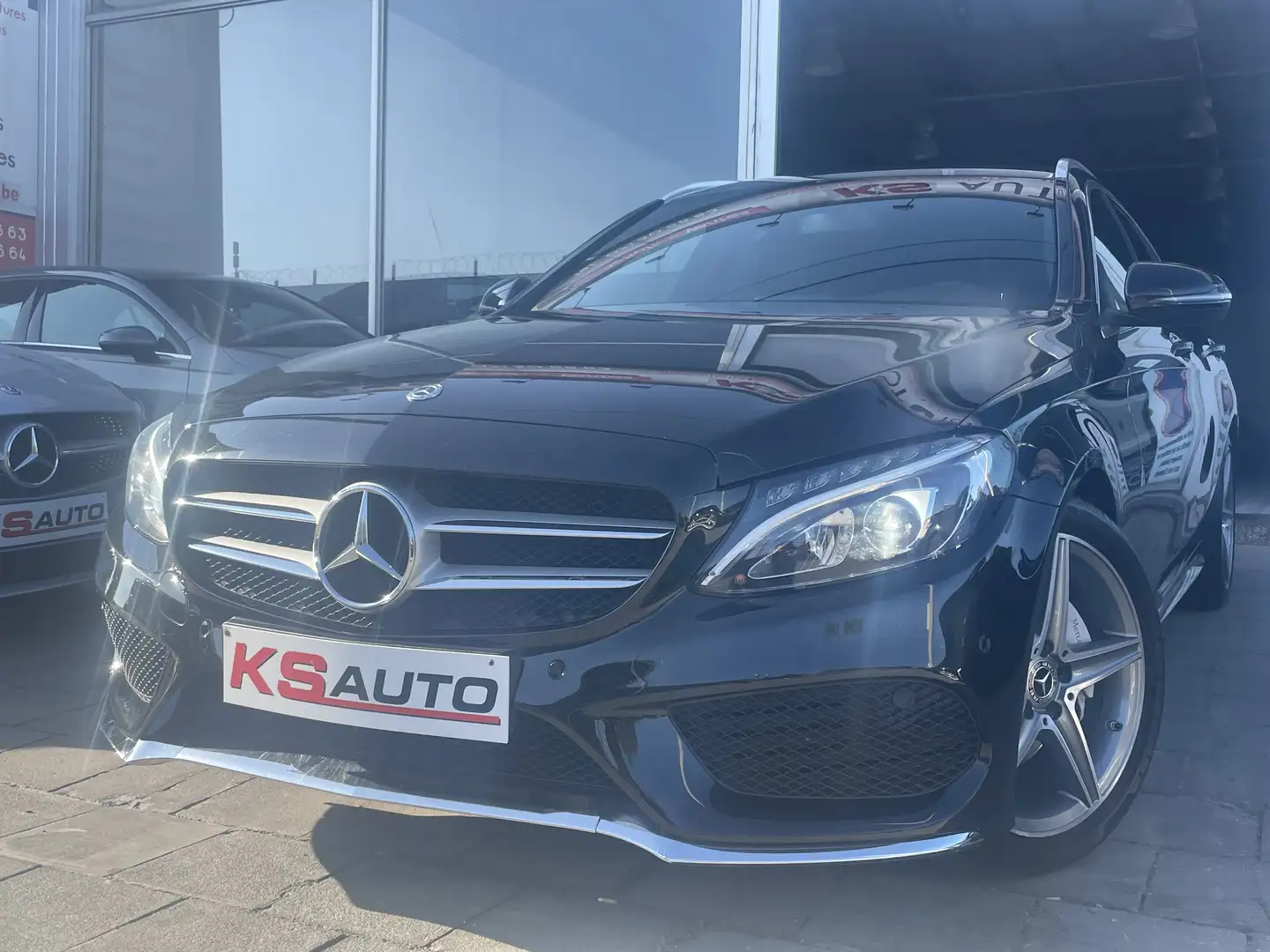 Mercedes-Benz C 160 I/190.305KM** PACK AMG**NAVI CUIR/XENON/EURO 6B Noir - 1