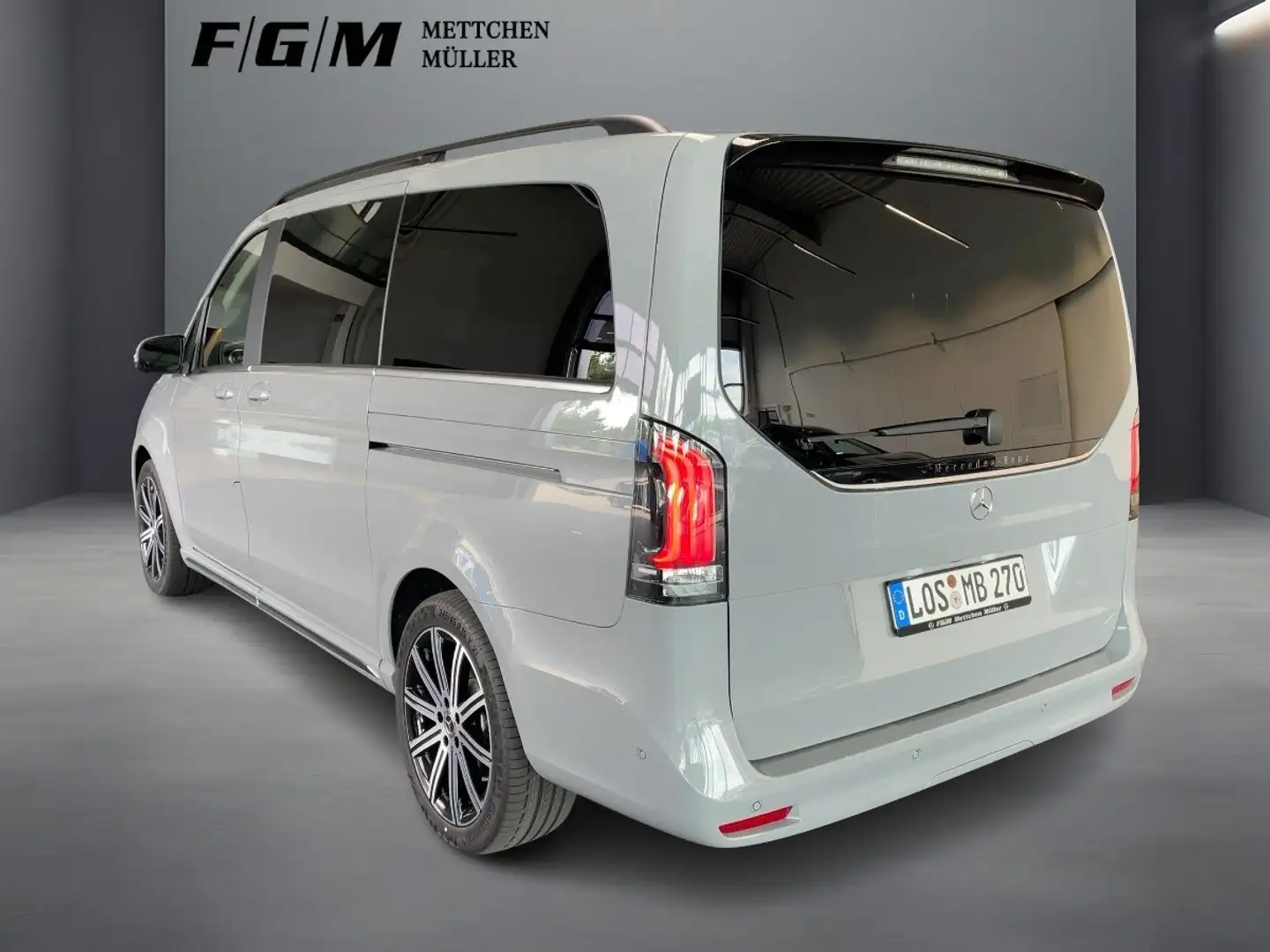 Mercedes-Benz V 300 d 4MATIC Exclusive lang Burm|MBeam|TWA|360 Gris - 2