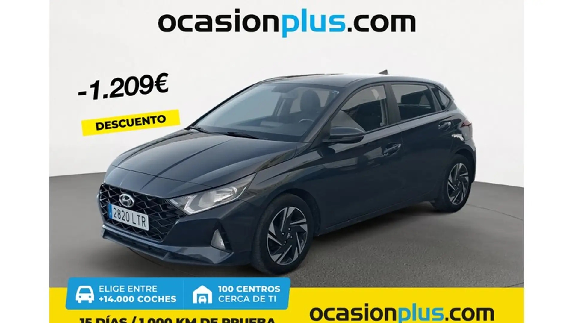 Hyundai i20 1.0 TGDI Klass 100 Gris - 1