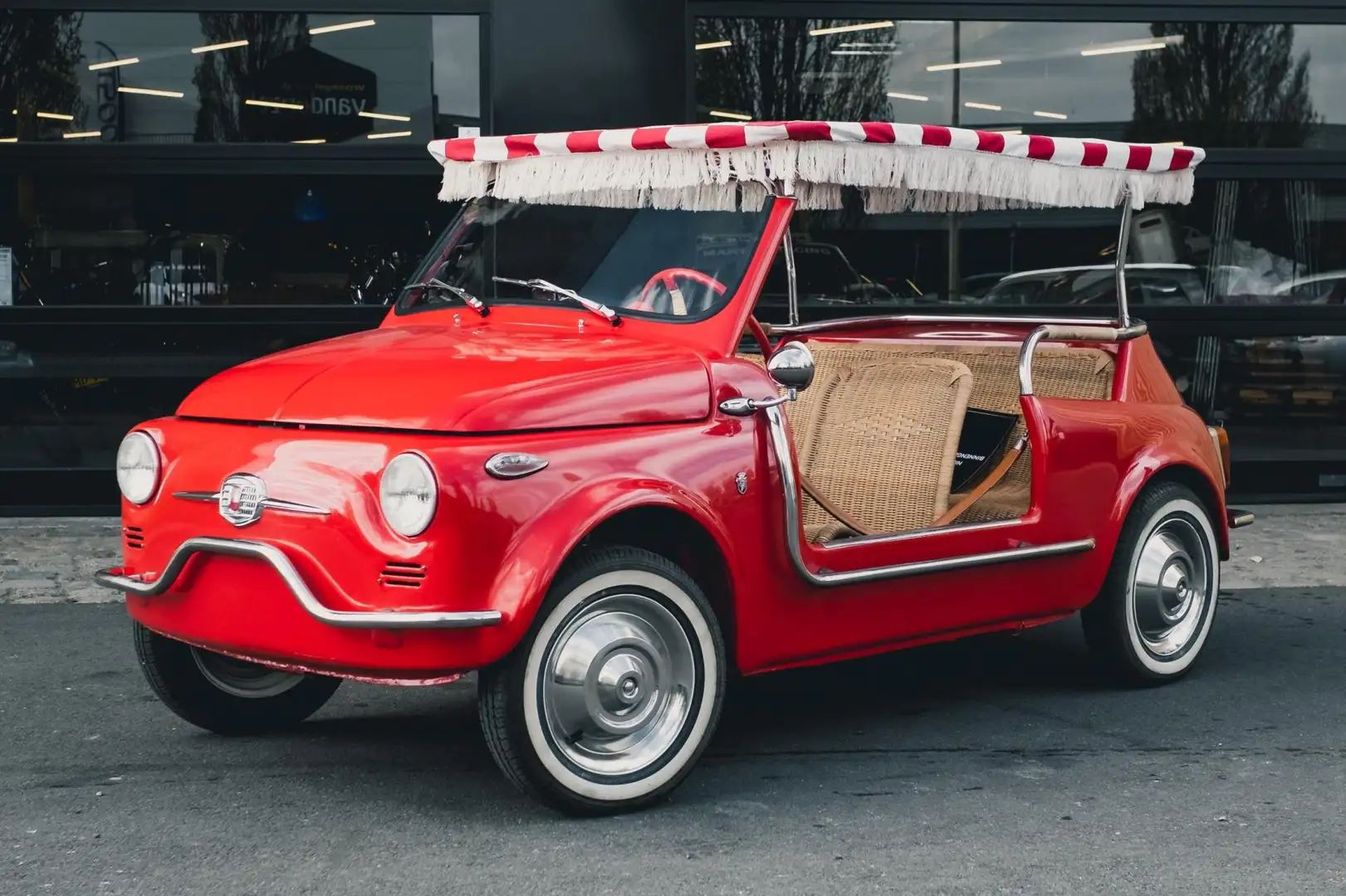 Fiat 500 Jolly Dutch registration Rood - 1