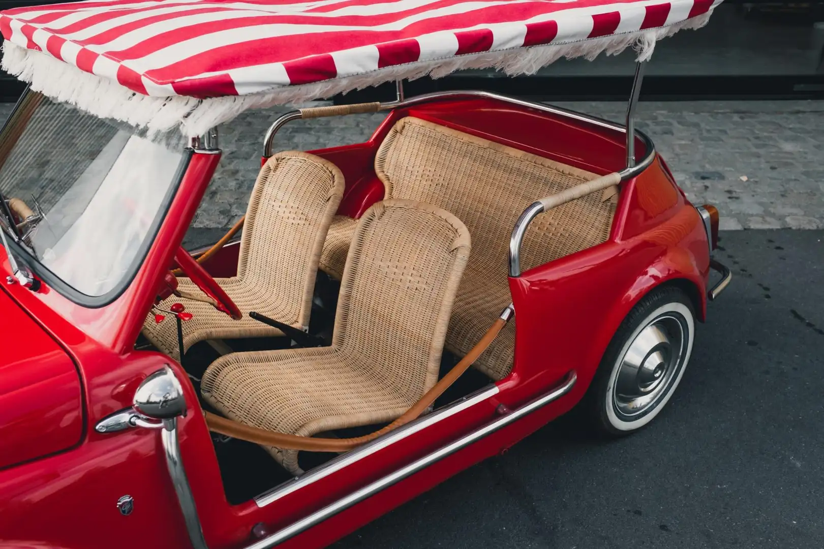 Fiat 500 Jolly Dutch registration Rood - 2