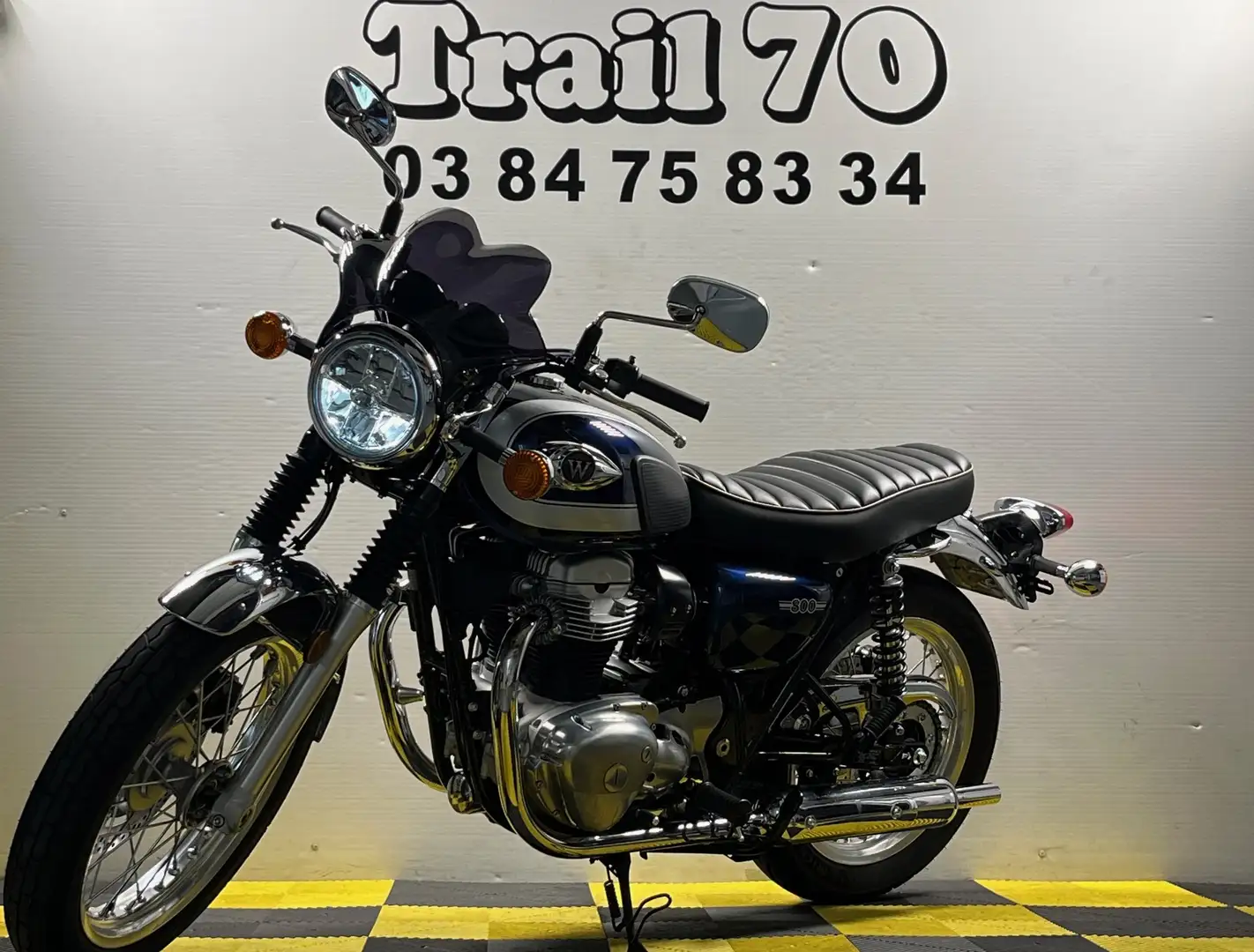 Kawasaki W 800 Bleu - 2