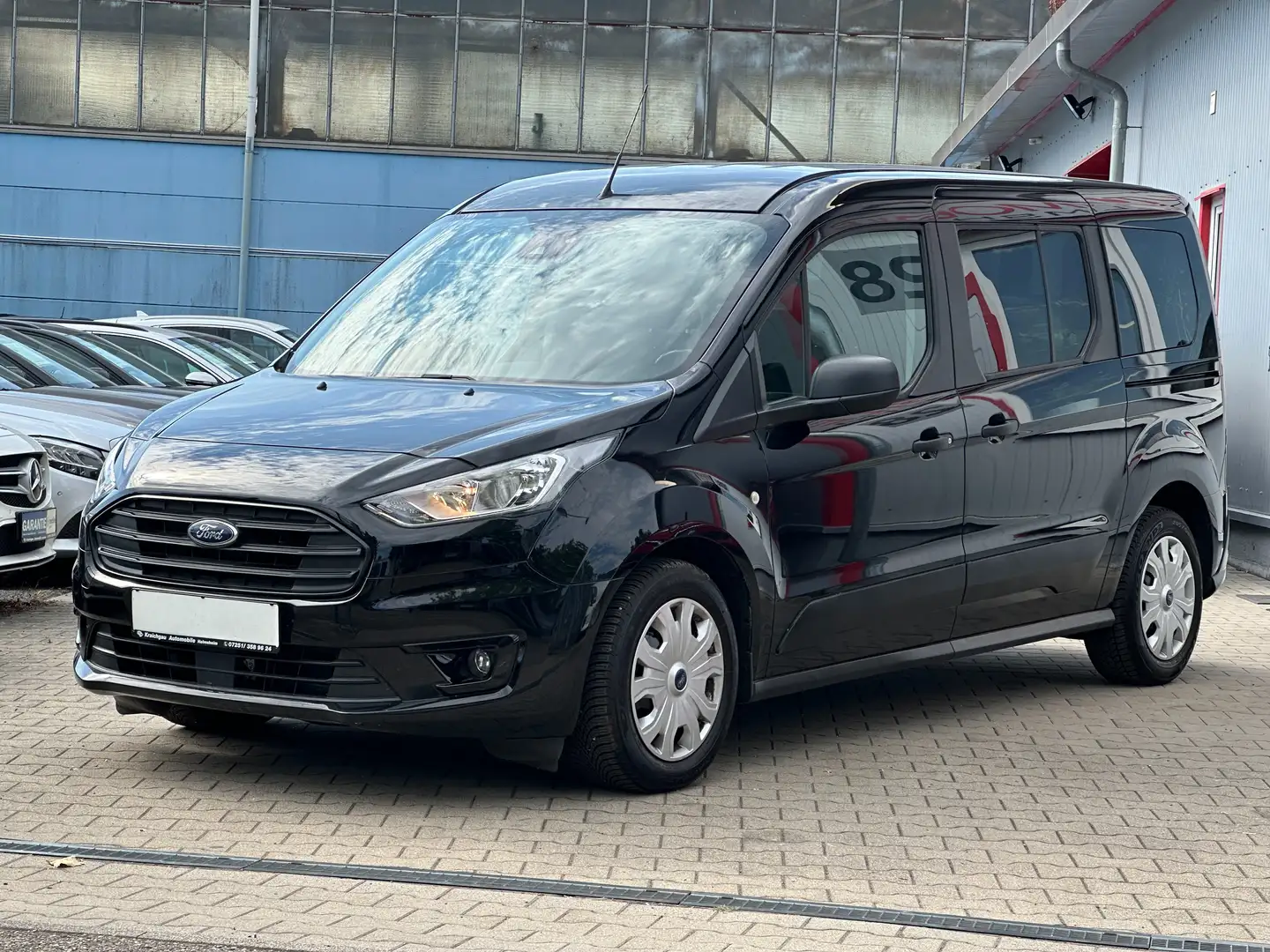 Ford Transit Connect 1.5EcoBlue*Lang*AHK*Klima*Tempo*Parkpilot Schwarz - 1