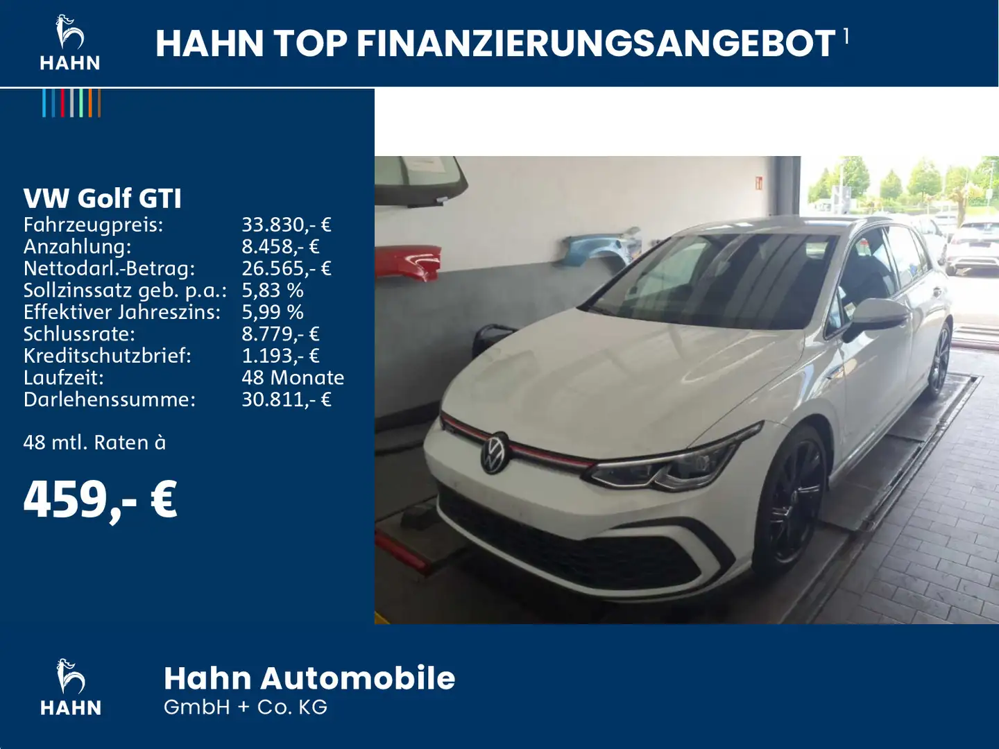 Volkswagen Golf GTI Golf VIII GTI 2.0TSI DSG LED-Plus Navi App-Conne Weiß - 2