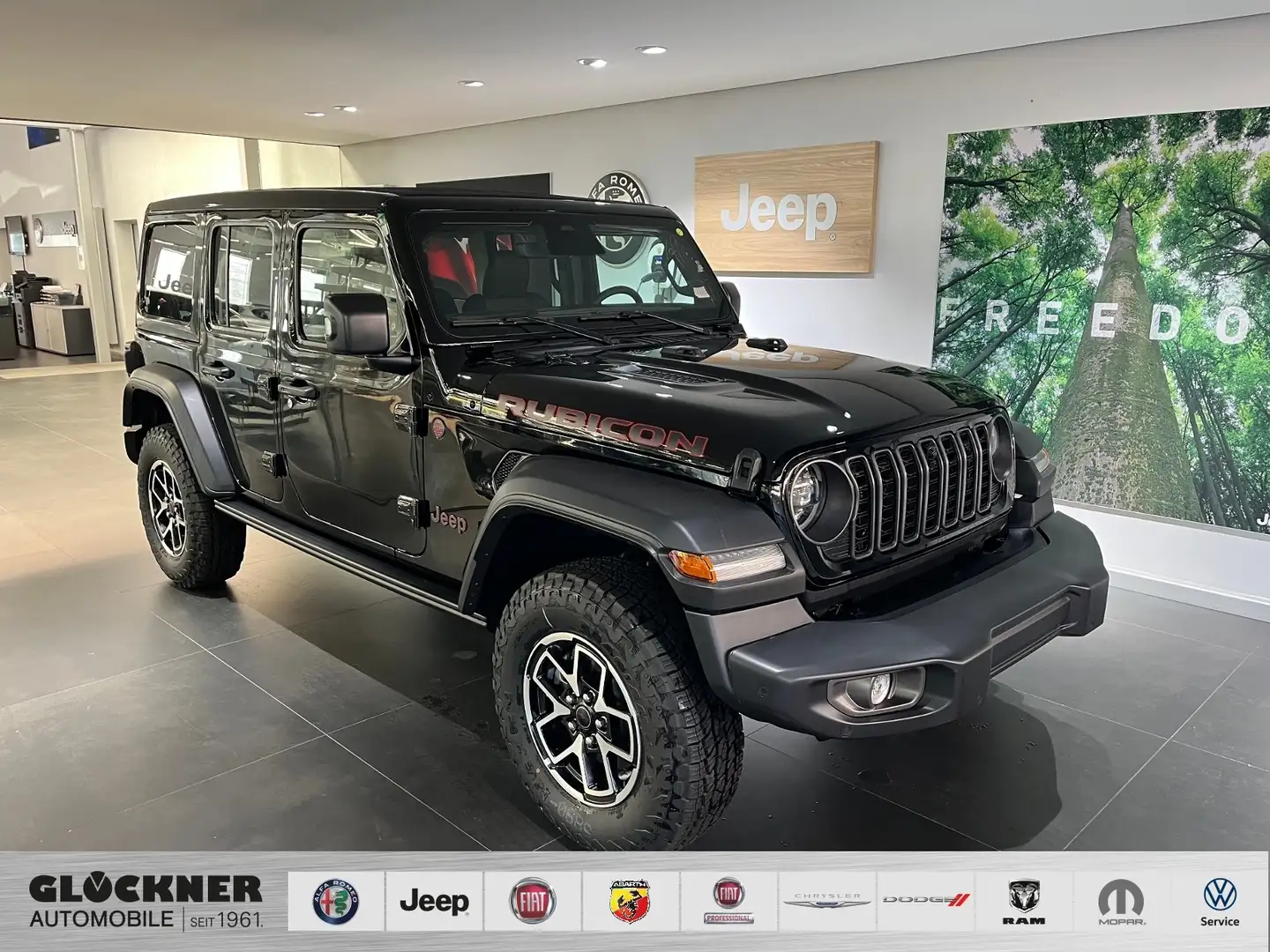 Jeep Wrangler ICE Rubicon MY24 2.0l Sky One Touch Zwart - 1
