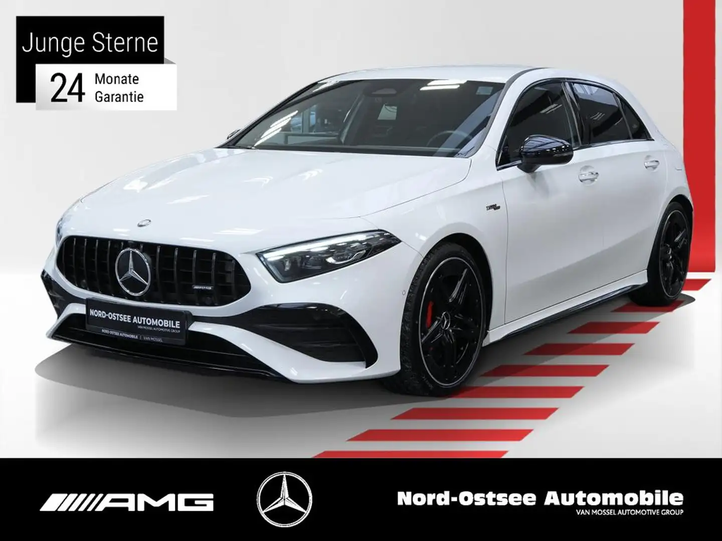 Mercedes-Benz A 35 AMG 4M NIGHT BURMESTER 19" MULTIBEAM TOTW Weiß - 1