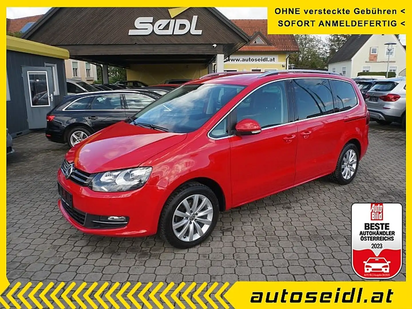 Volkswagen Sharan Highline SCR 2,0 TDI DSG *XENON+NAVI+KAMERA* Kırmızı - 1