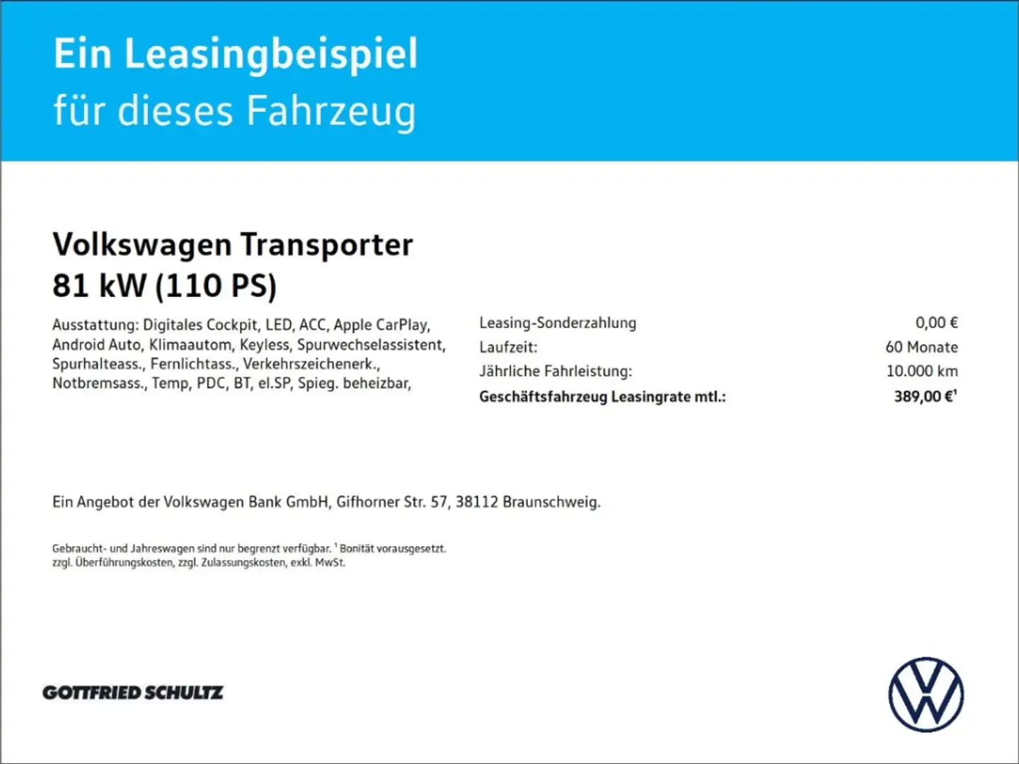 Volkswagen Transporter Kombi 2 0 l 81 kW TDI 6-Gang Radst. mm Wit - 2