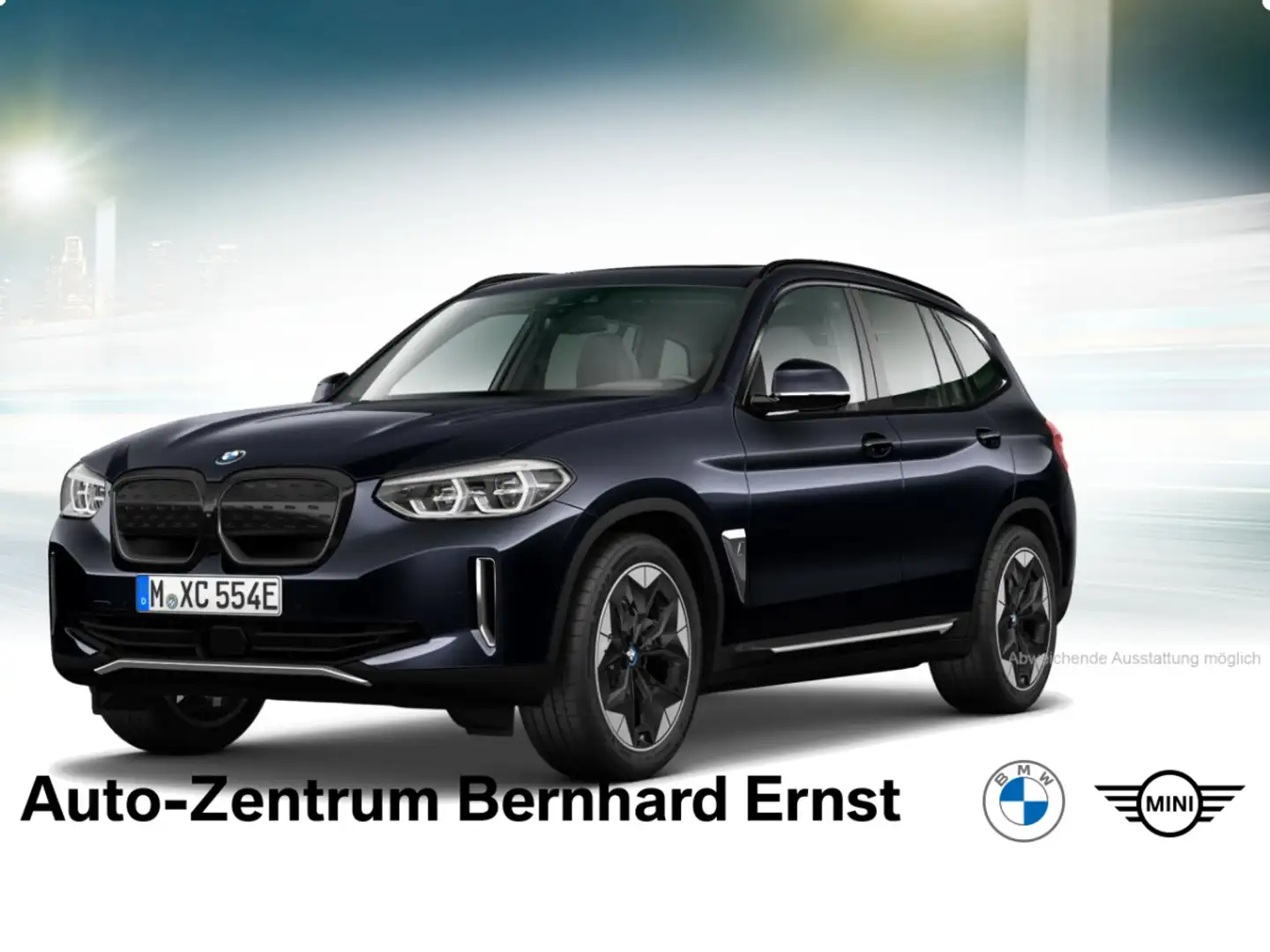 BMW iX3 ix3 80KWH IMPRESSIVE Head-Up HK LED AHK DAB ACC+ Noir - 1