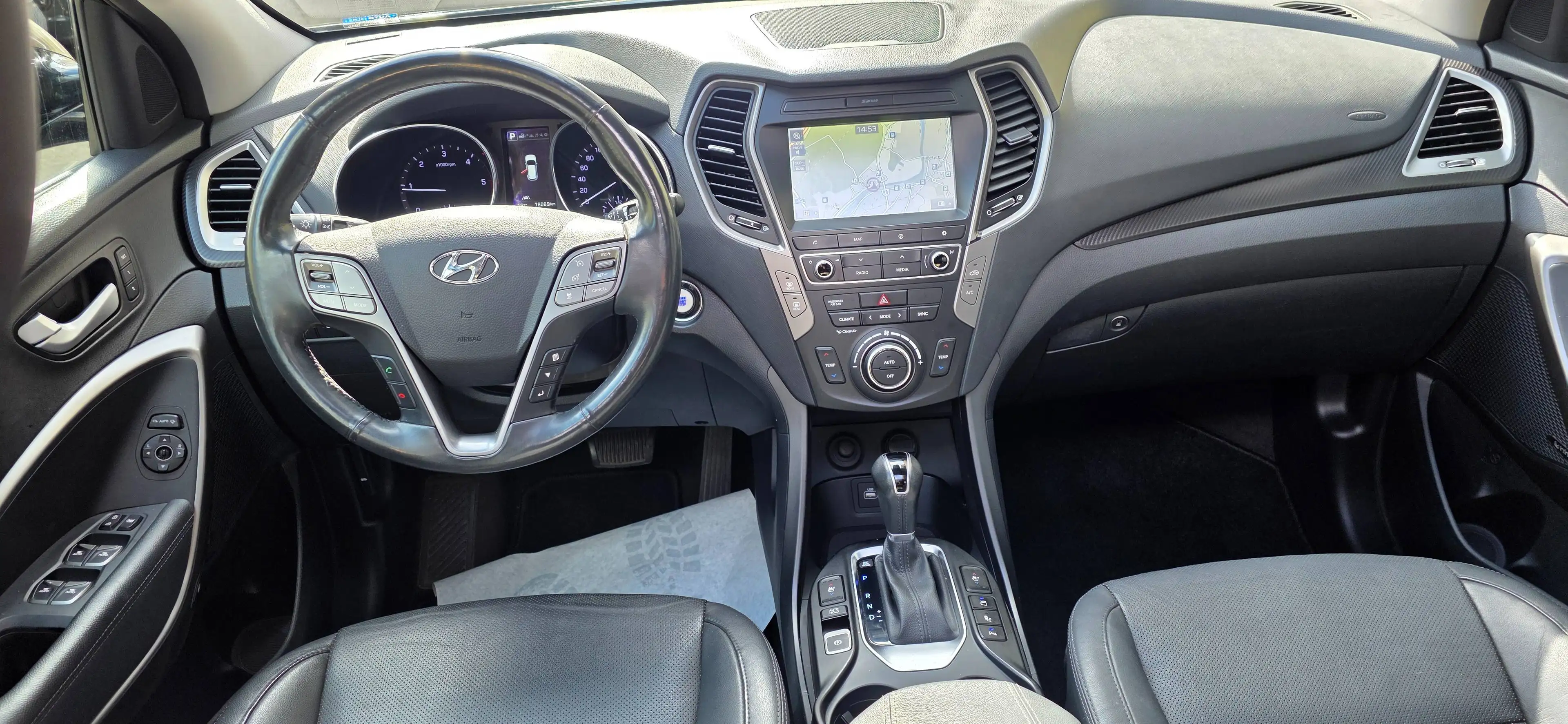 Hyundai SANTA FE blue Premium 4WD*1Hand*Garantie*Voll Ausstatt — photo 7