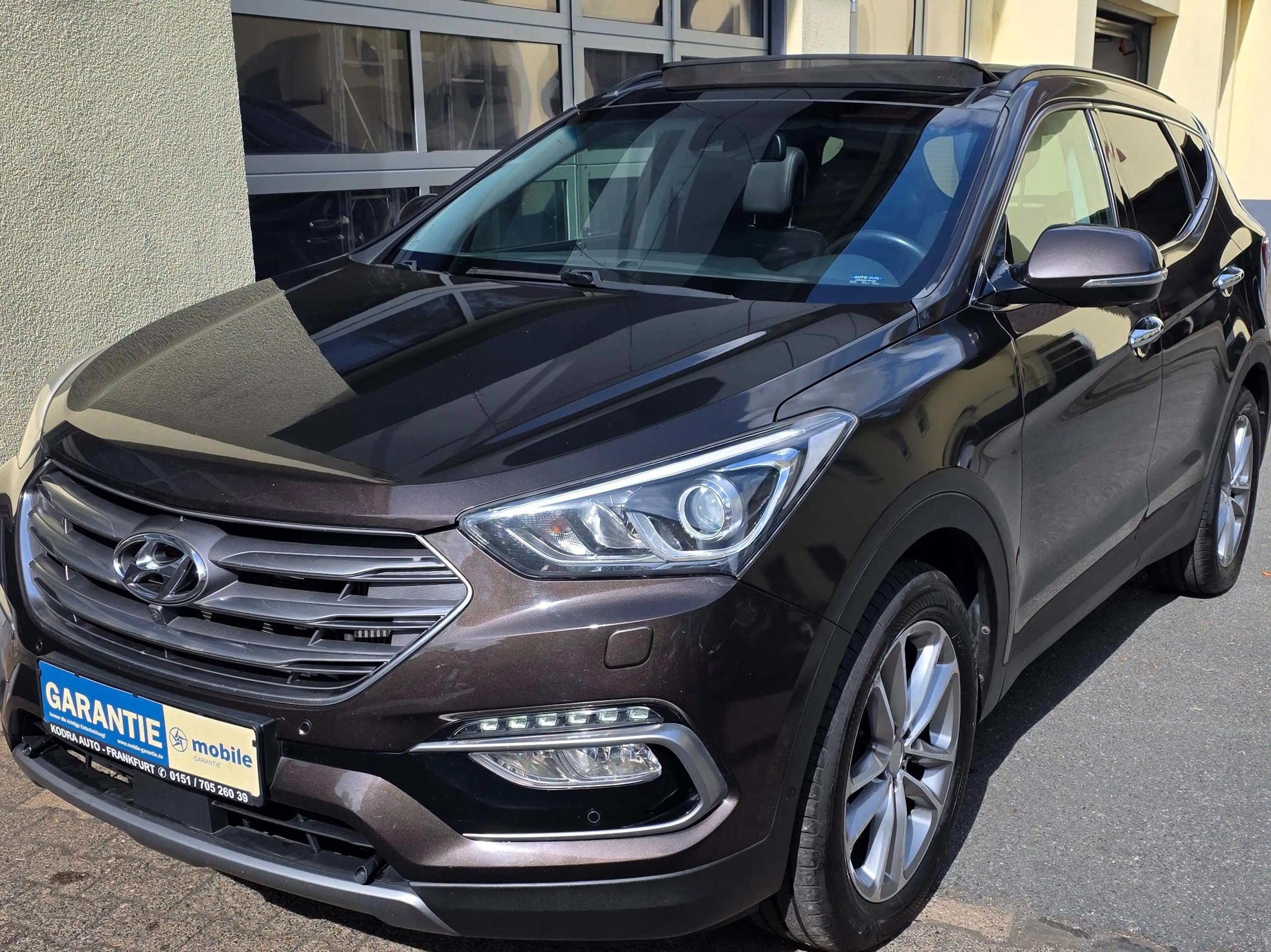 Hyundai SANTA FE blue Premium 4WD*1Hand*Garantie*Voll Ausstatt