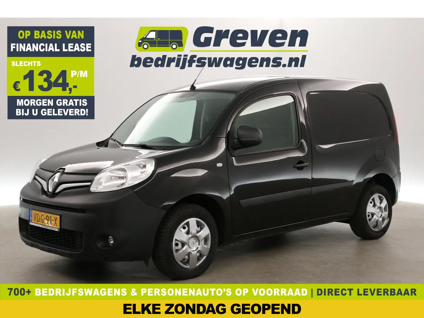 Renault Kangoo 1.5 Blue dCi L1H1 Airco Carplay Cruise Navigatie P Zwart - 1