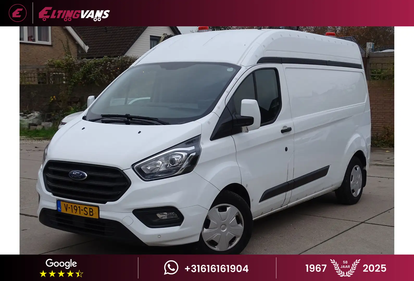 Ford Transit Custom 320 2.0 TDCI L2H2 Trend Blanc - 1