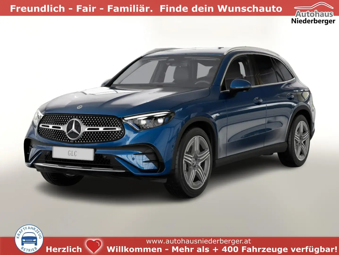 Mercedes-Benz GLC 200 AMG Line 4M Premium Pano DigiL 360° SHZ 167 kW ... Blauw - 1