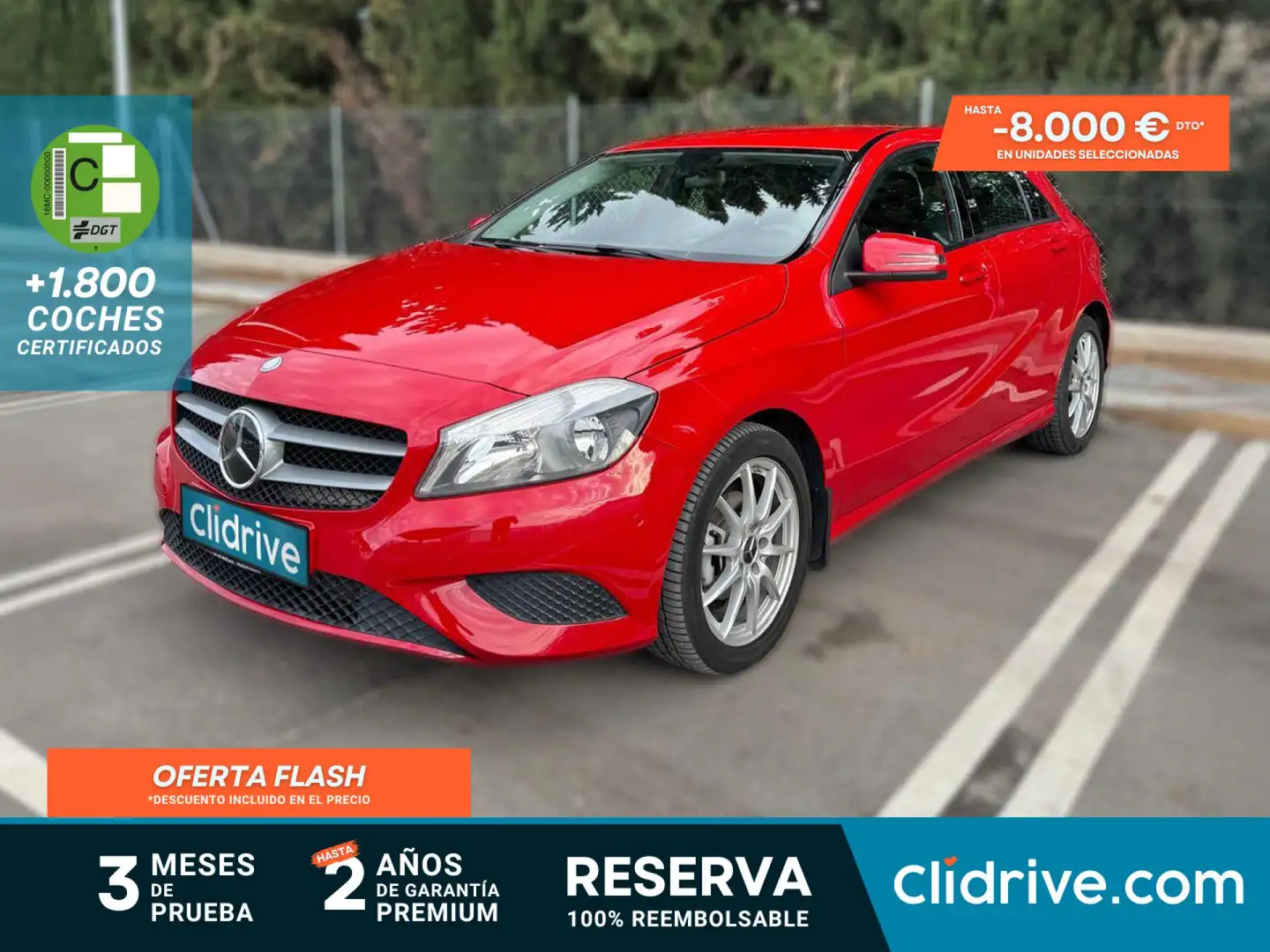 Mercedes-Benz A 180 BlueEFFICIENCY Style Rojo - 1