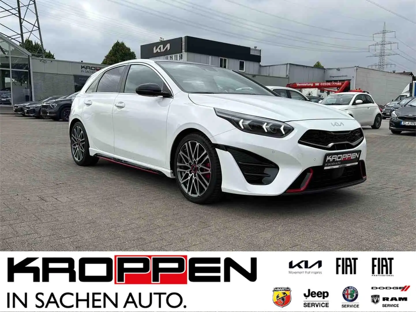 Kia Ceed / cee'd GT DCT7 el.Sitz, Pan.-Dach So+Wi-Räder Weiß - 1