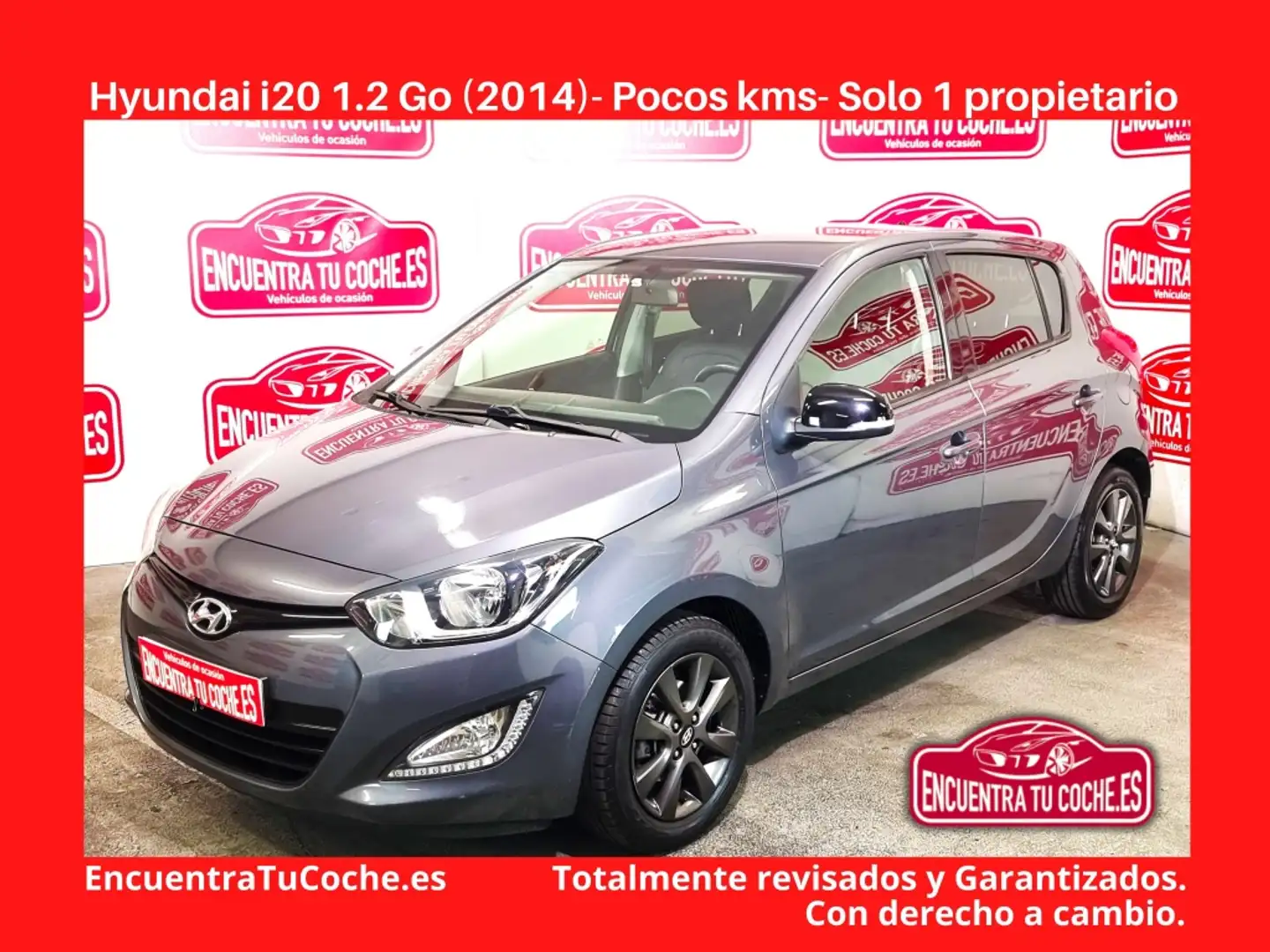 Hyundai i20 1.2i Go Gris - 1
