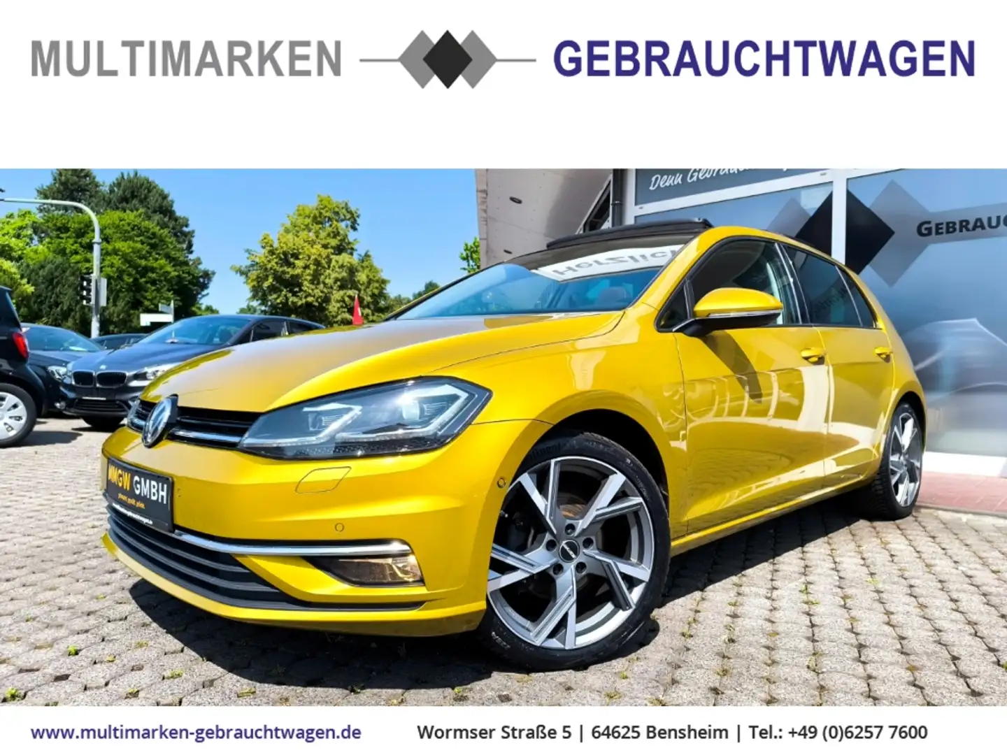Volkswagen Golf VII Highline BMT S/S 1.5 TSI Pano/Navi/LED Gelb - 1
